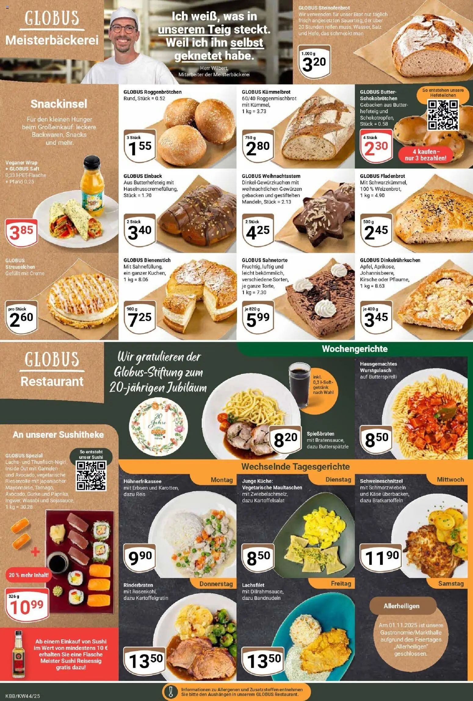 Globus prospekt Koblenz-Bubenheim	 – gültig ab 26.10.2025 | Seite: 9 | Produkte: Rinderbraten, Käse, Saft, Maultaschen