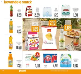 Anteprima del volantino Piccolo volantino valido a partire dal 16.03.2026 | Pagina: 20 | Prodotti: Acqua, Prosciutto, Bibite, Acqua minerale