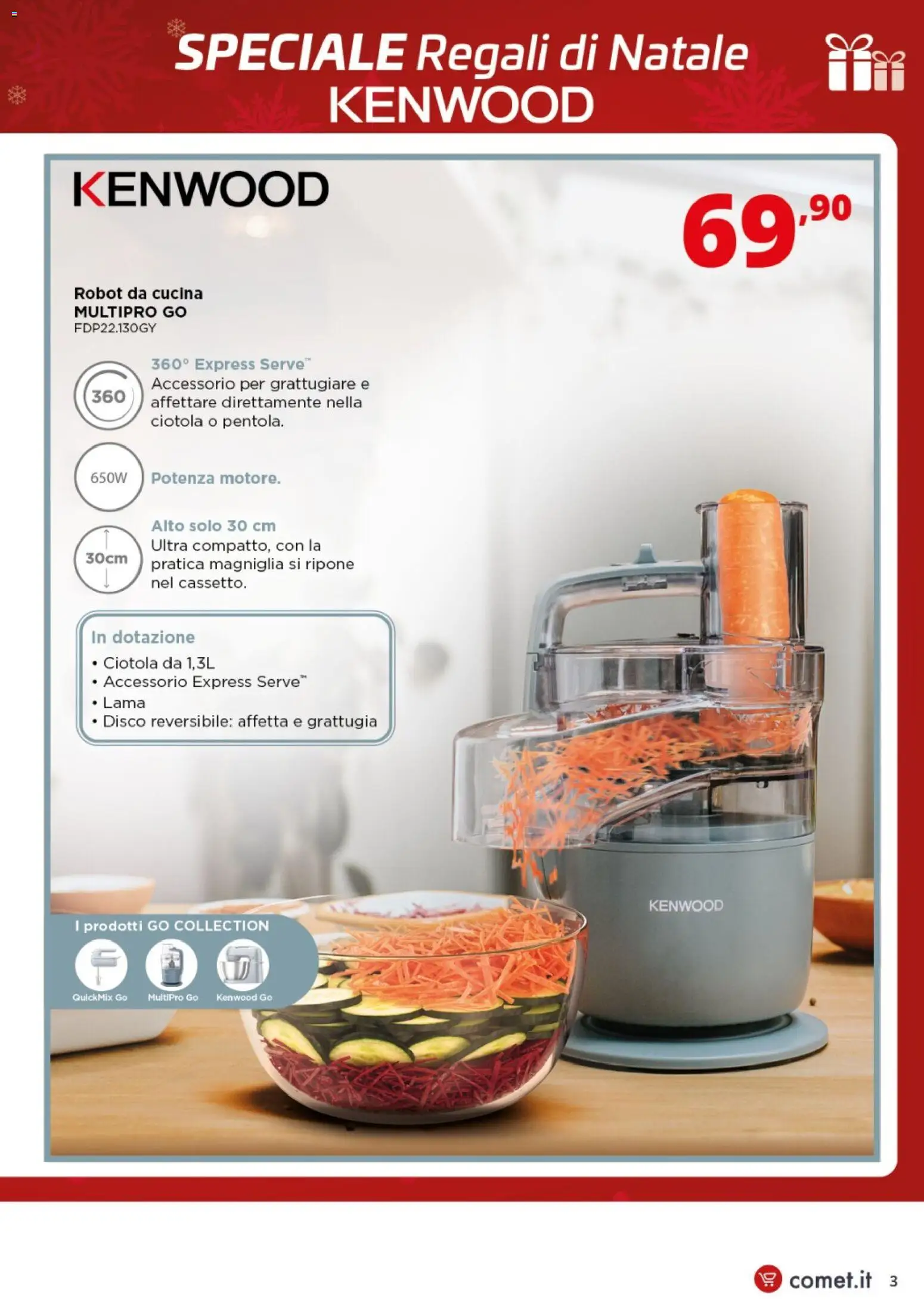 Volantino Comet del 19.12.2025 | Pagina: 3 | Prodotti: Robot, Grattugiare, Robot da cucina, Ciotola