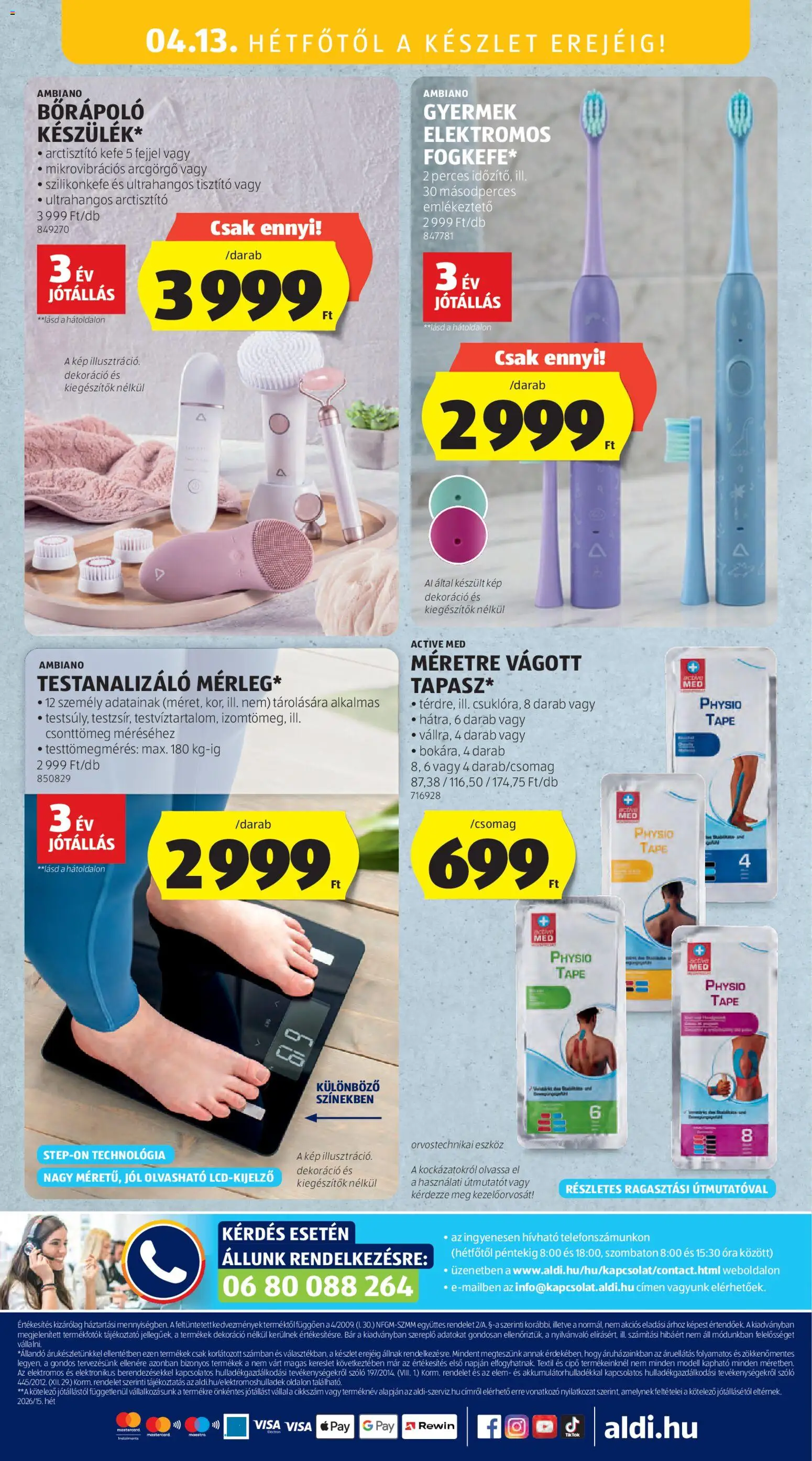 Aldi akciós ujság - amely érvényes a következő dátumtól: 09.04.2026 | Oldal: 18 | Termékek: Szőlő, Kefe, Óra, Dekoráció