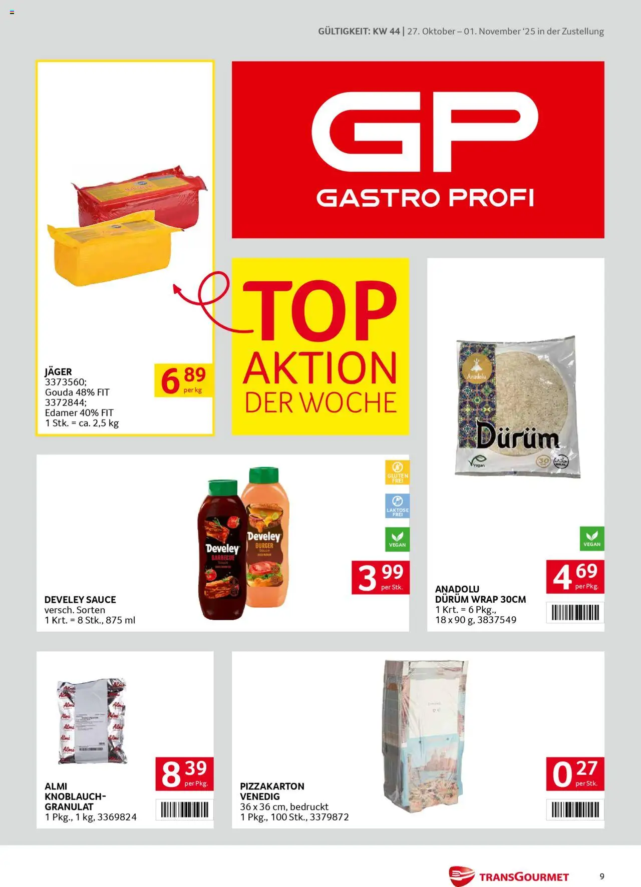 Transgourmet  Zustellaktion gültig ab 27.10.2025 | Seite: 9 | Produkte: Knoblauch