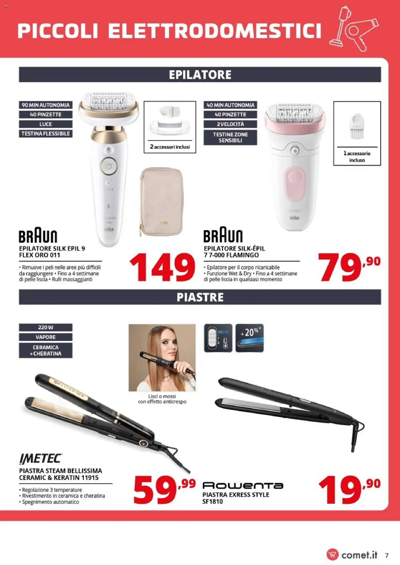 Volantino Comet del 10.04.2026 | Pagina: 7 | Prodotti: Epilatore