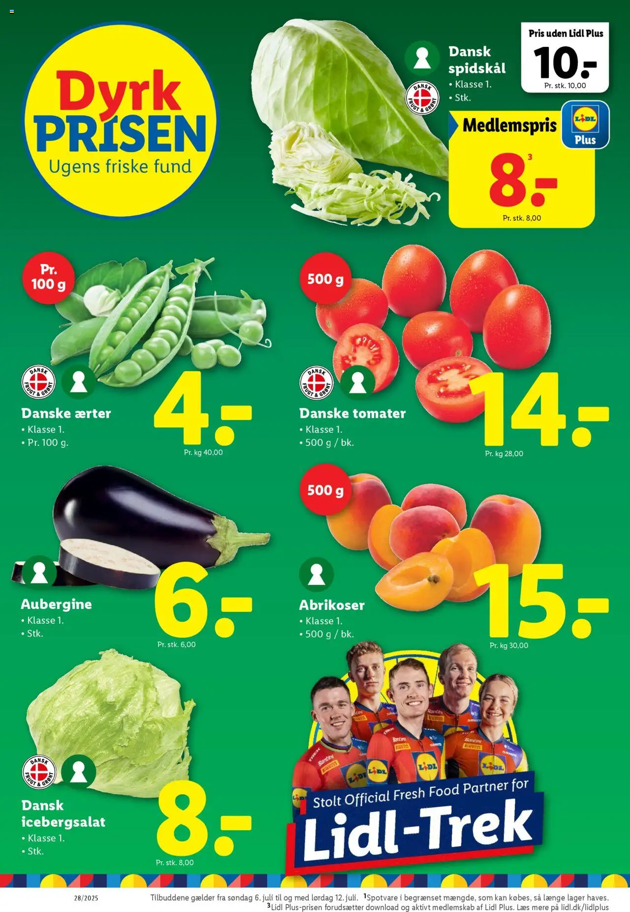 Lidl Tilbudsavis gyldig fra 06.07.2025 | Side: 4 | Produkter: Tomater, Spidskål, Søm, Icebergsalat