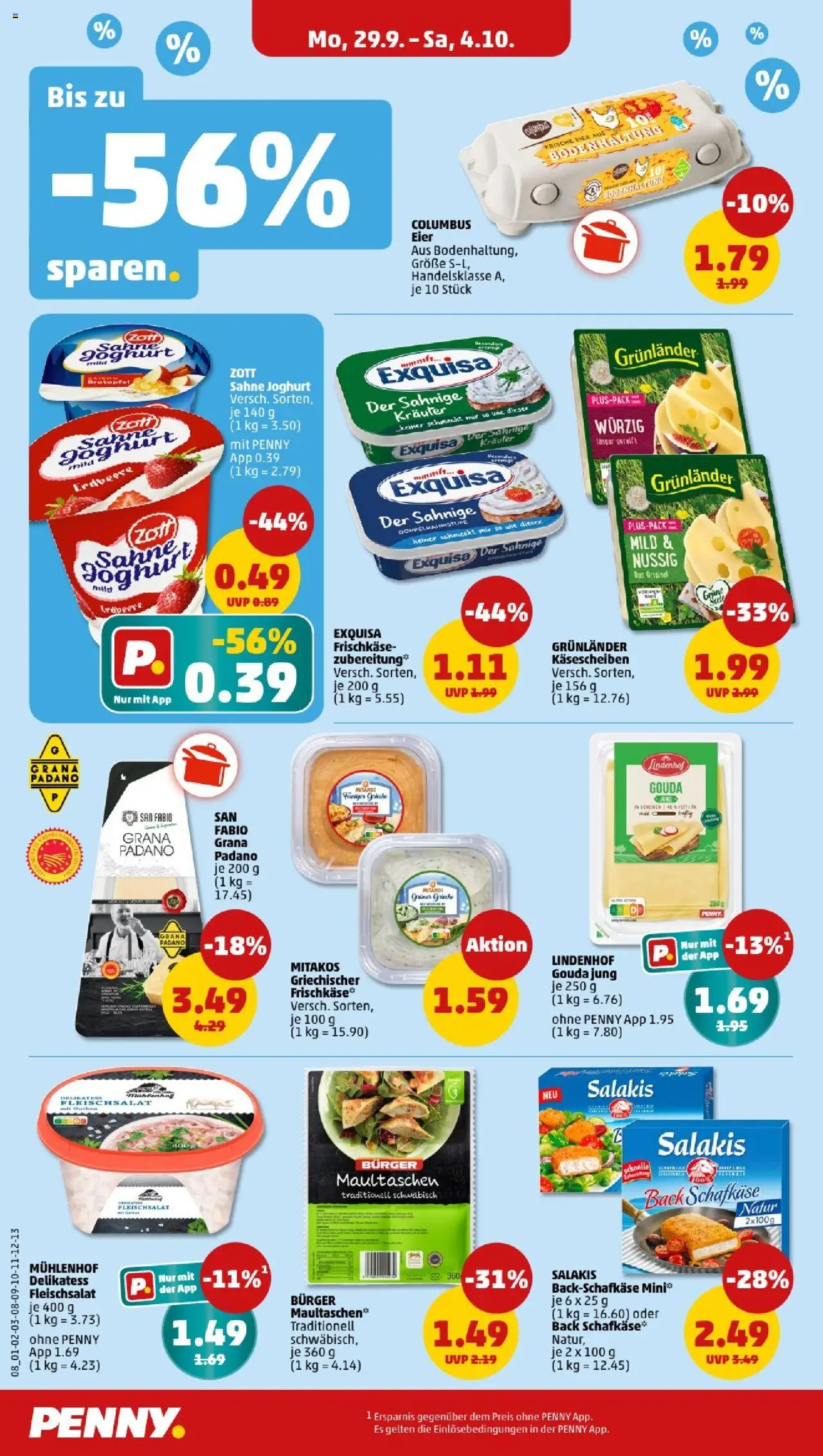 Penny - Sachsen  – gültig ab 29.09.2025 | Seite: 10 | Produkte: Joghurt, Burger, Exquisa, Gurken