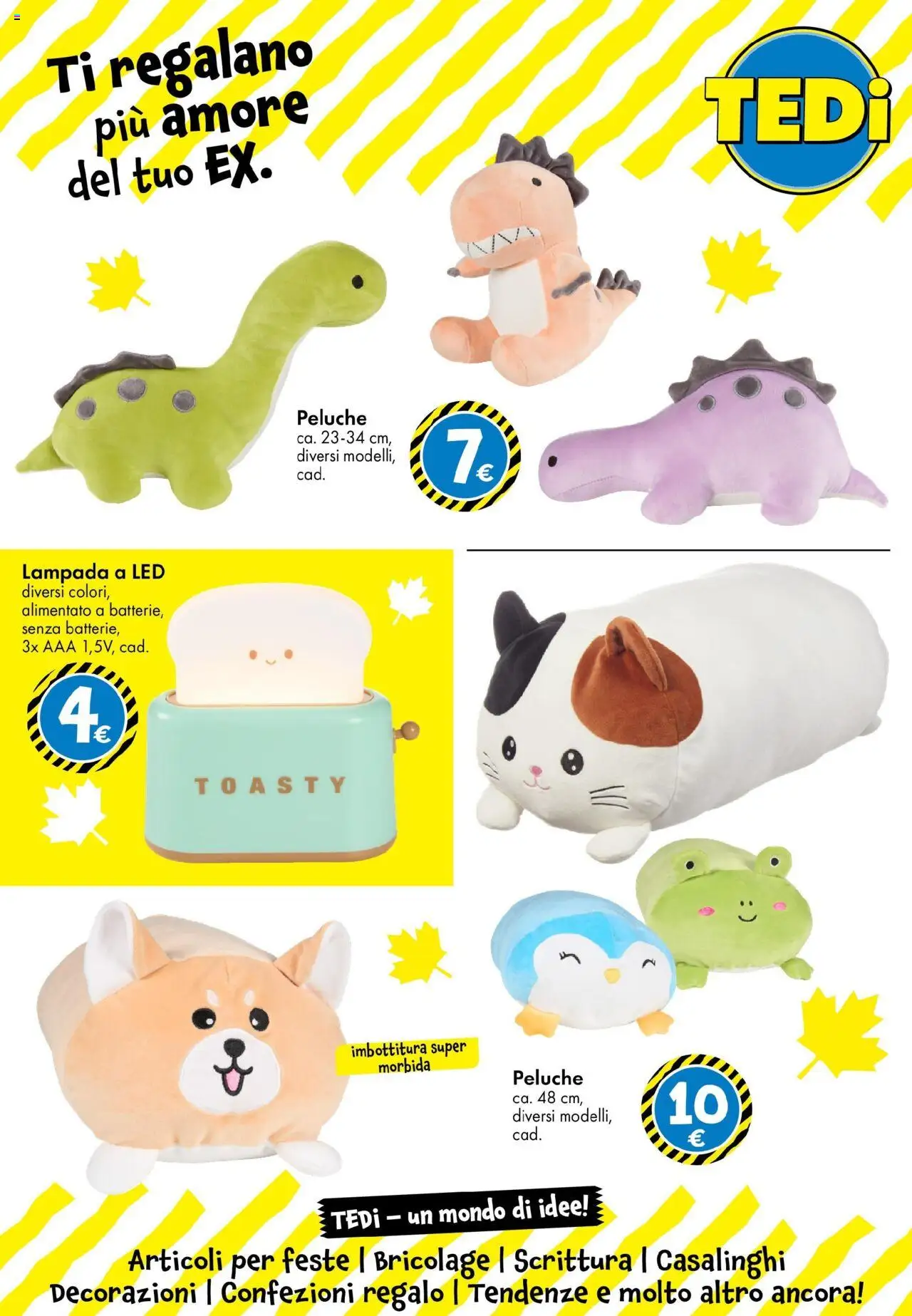 Volantino TEDi del 10.10.2025 | Pagina: 10 | Prodotti: Peluche, Lampada, Decorazioni