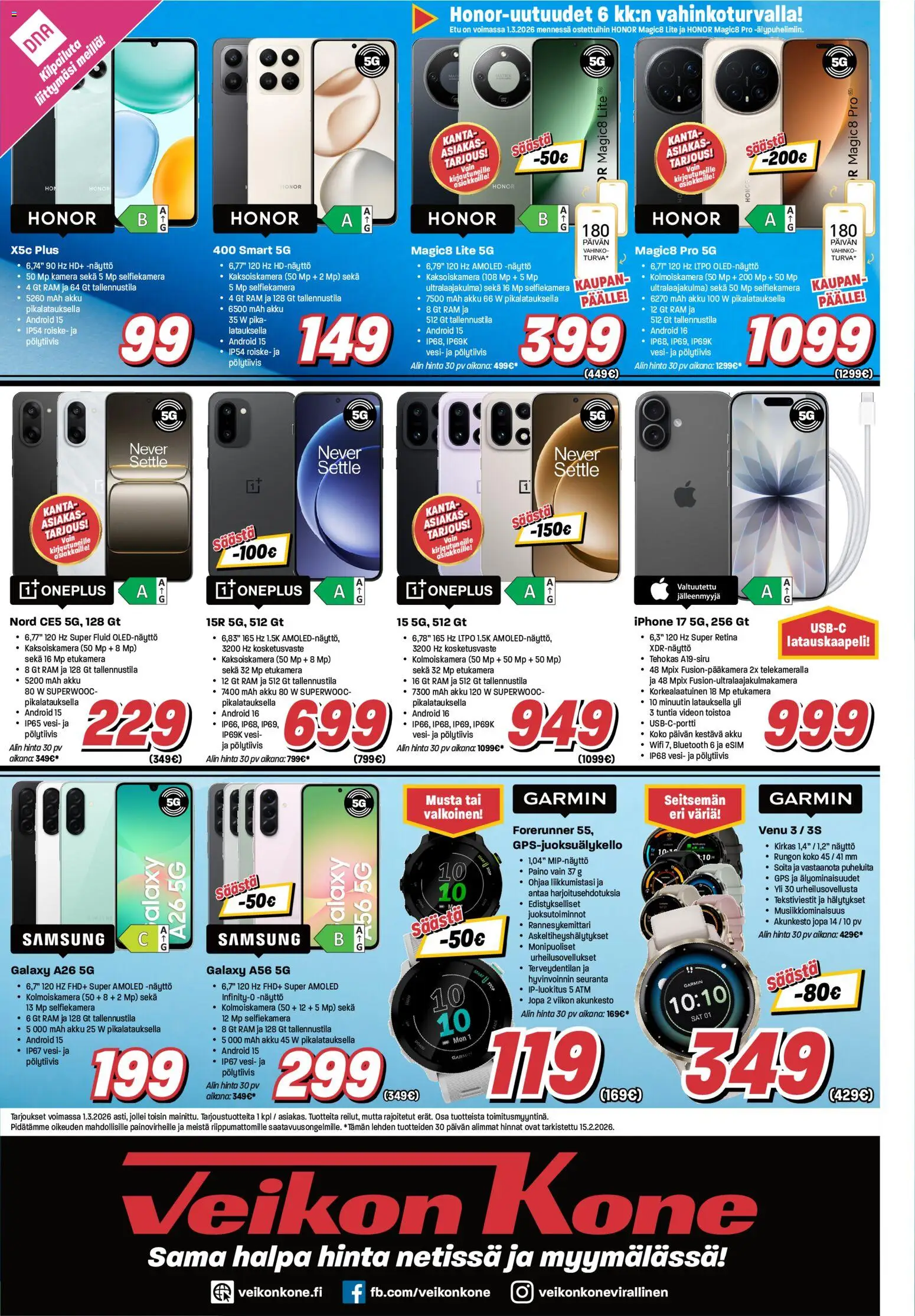 Veikon Kone tarjoukset – voimassa 16.02.2026 alkaen | Sivu: 8 | Tuotteet: Akku, Näyttö, Kamera