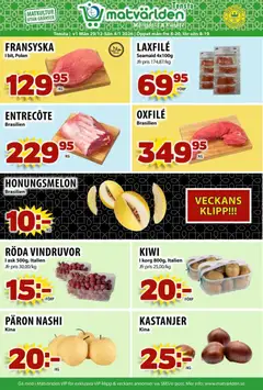 Matvärlden - erbjudanden - Tensta - Förhandsvisning av reklamblad från butik Matvärlden aktuell från 29.12.2025