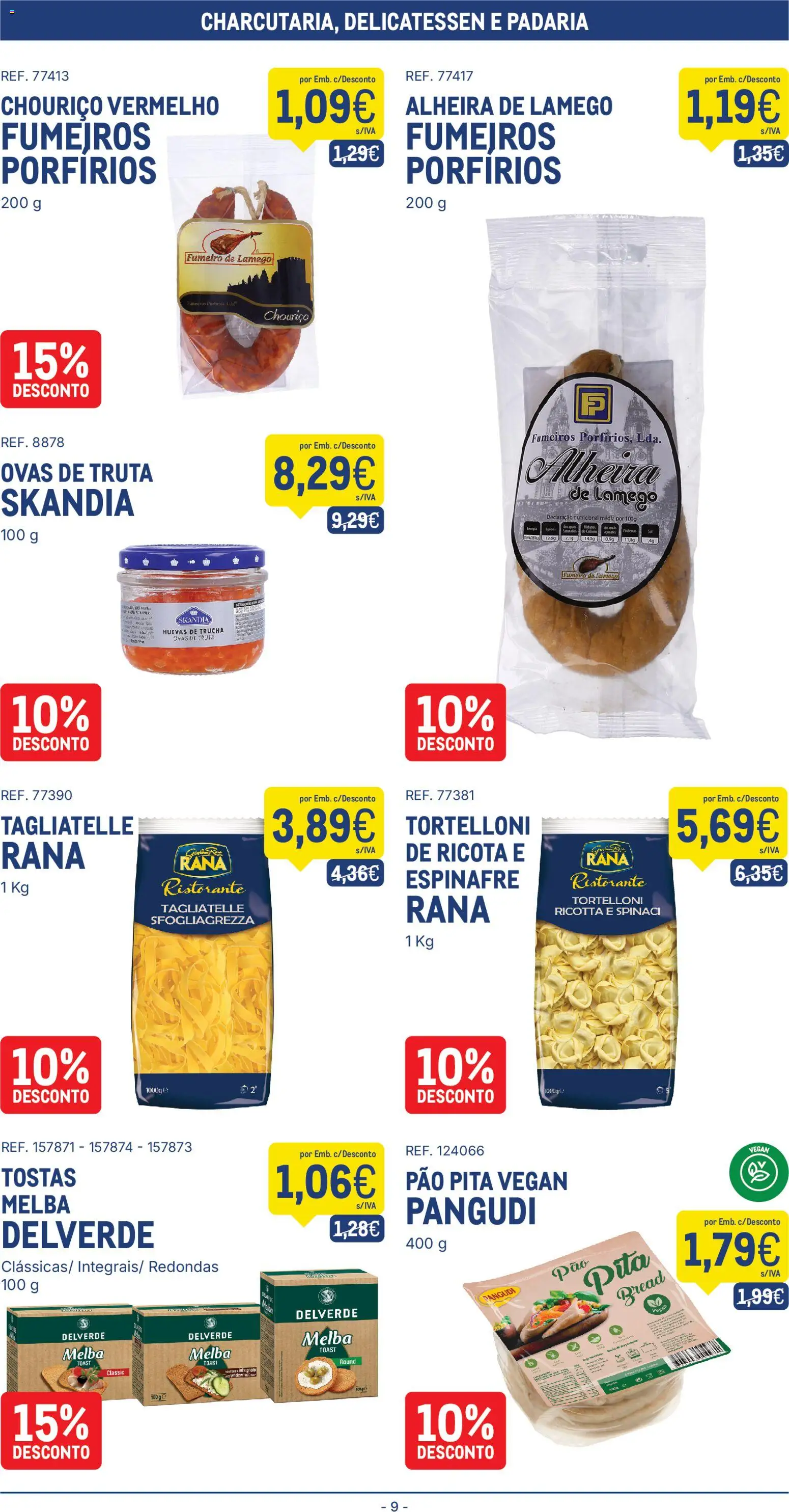 Makro folheto │ válido de 28.10.2025 | Página: 9 | Produtos: Padaria, Tostas, Pão, Truta