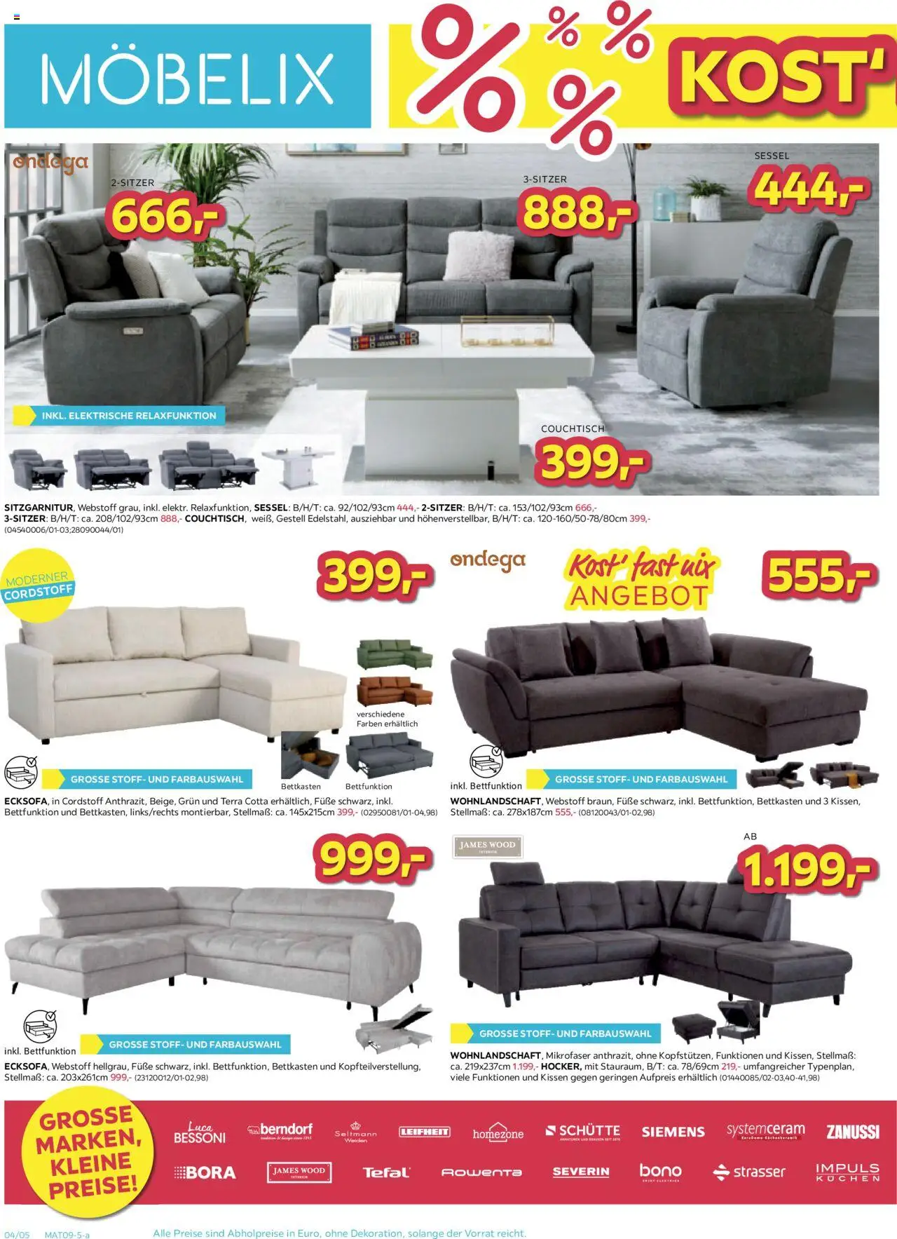 Möbelix Angebote gültig ab 26.08.2025 | Seite: 4 | Produkte: Kissen, Sessel, Couchtisch