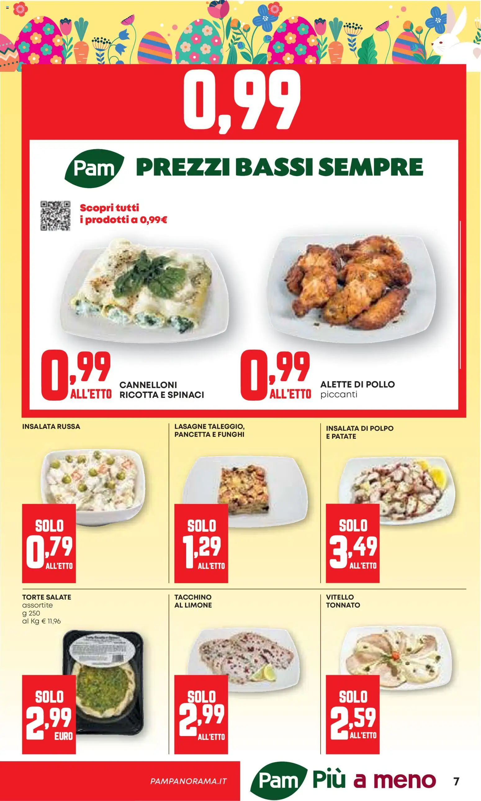 Volantino PAM del 26.03.2026 | Pagina: 7 | Prodotti: Pollo, Insalata, Funghi, Ricotta
