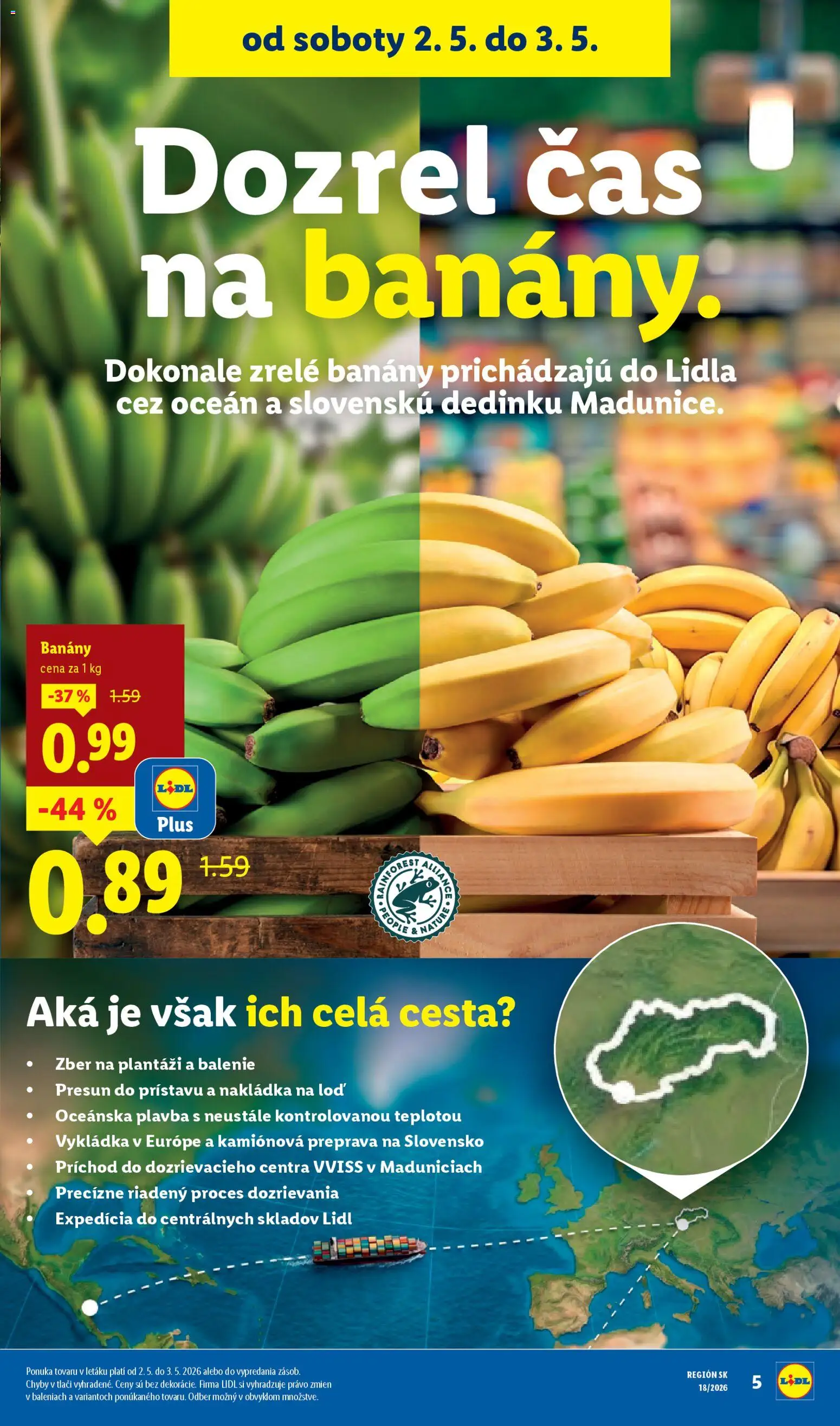 Nové Lidl akcie – leták je platný od 27.04.2026 | Strana: 7 | Produkty: Banány