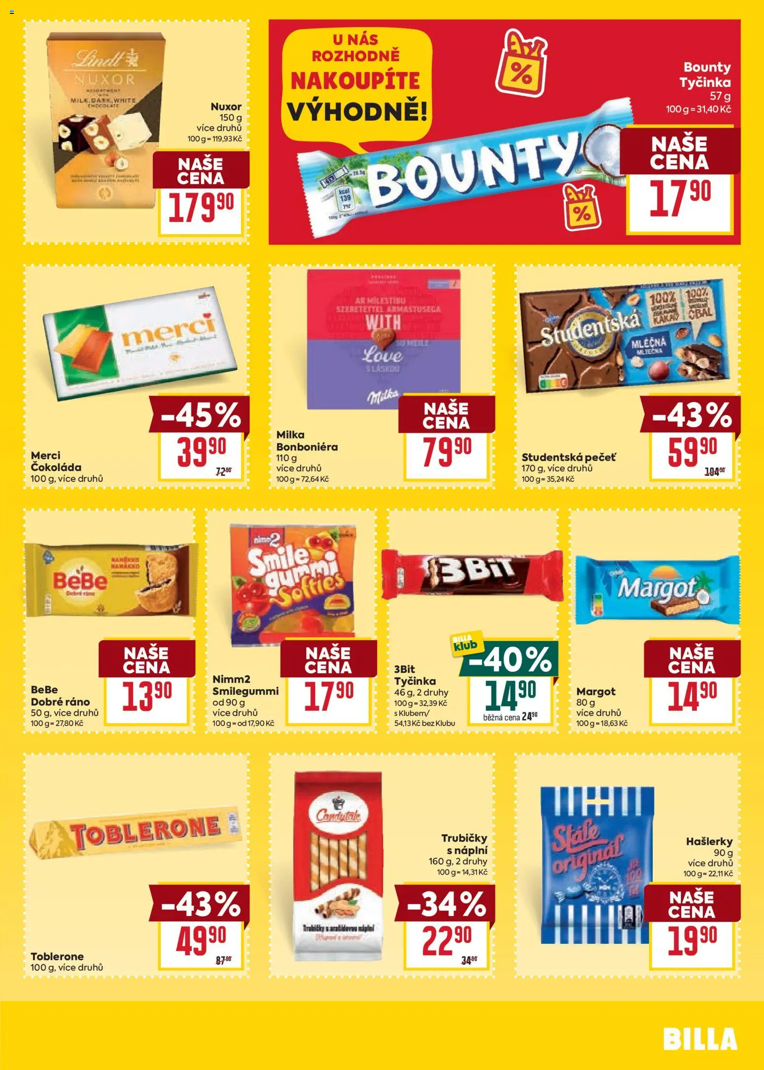 Billa Velký leták od 14.01.2026 | Strana: 25 | Produkty: Čokoláda, Milka, Merci, Toblerone