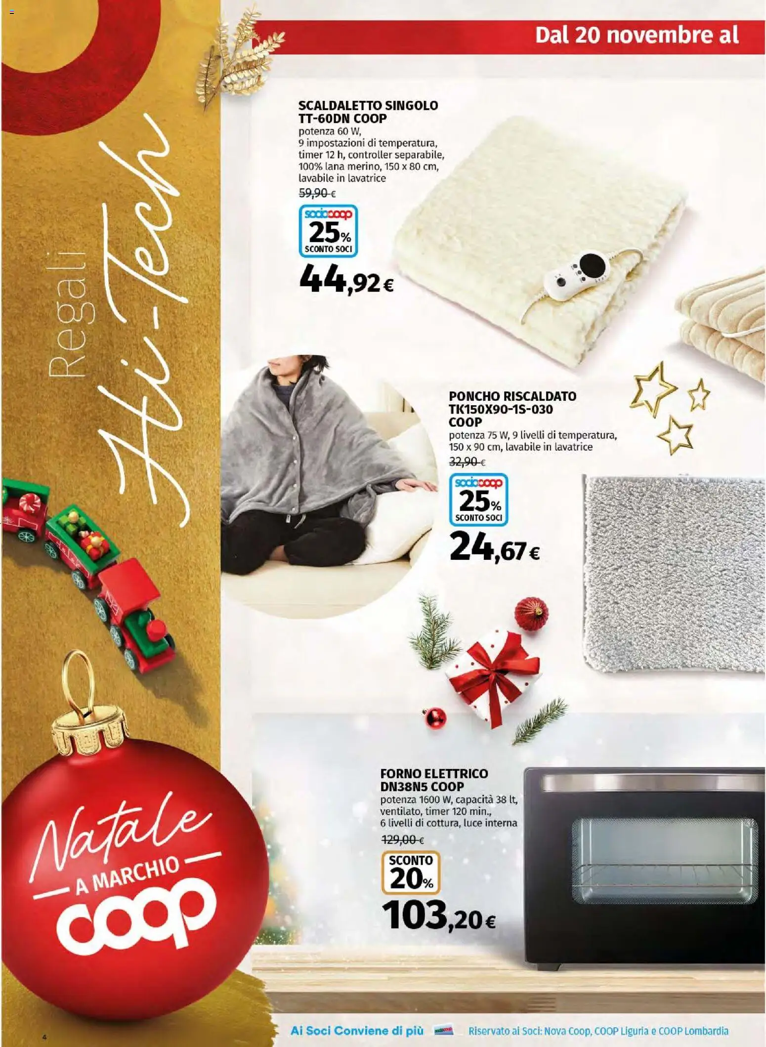 Volantino Ipercoop del 20.11.2025 | Pagina: 4 | Prodotti: Lavatrice, Forno, Forno elettrico