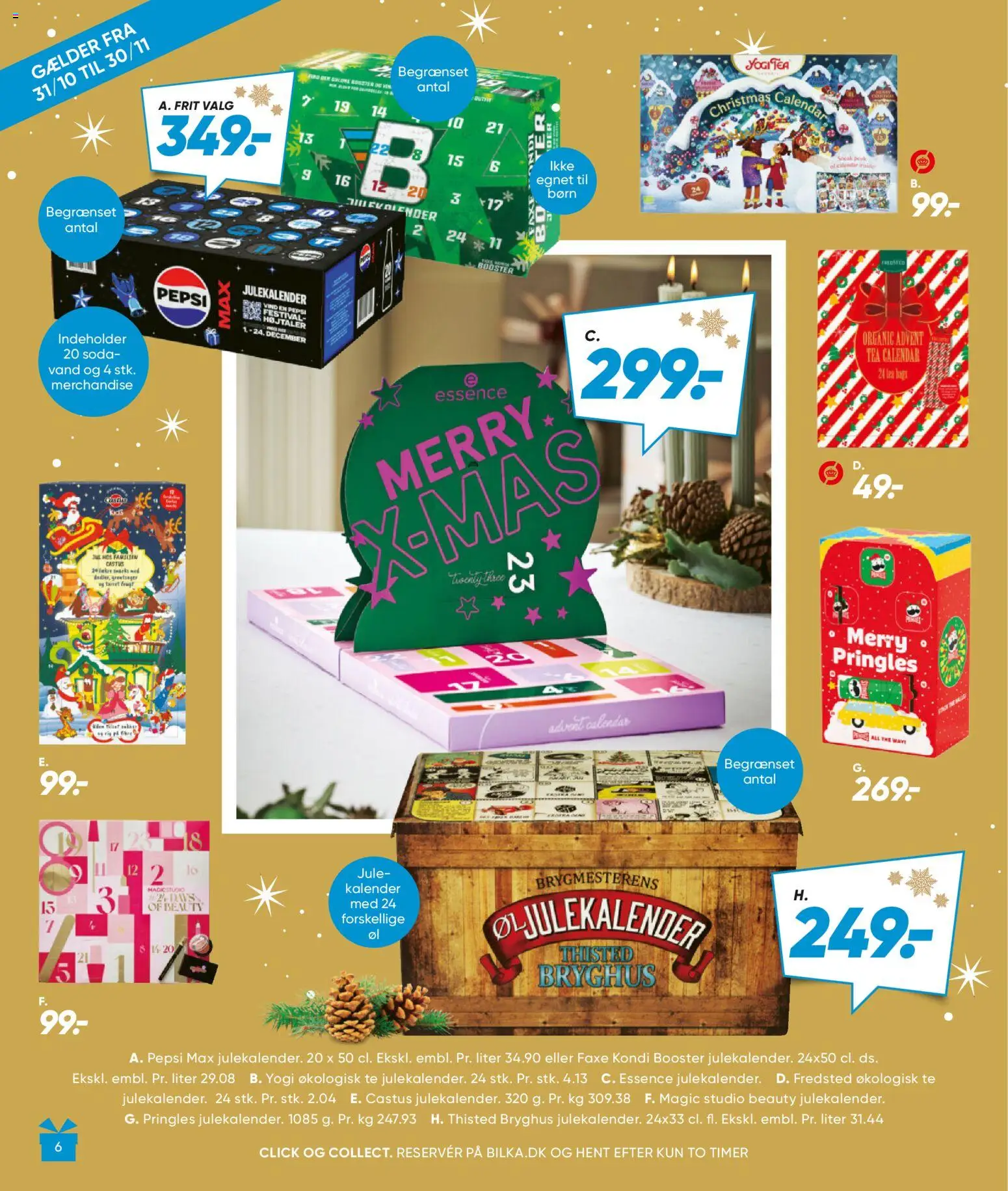 Bilka tilbudsavis – gyldig fra 01.11.2025 | Side: 6 | Produkter: Øl, Te, Pepsi, Pepsi Max