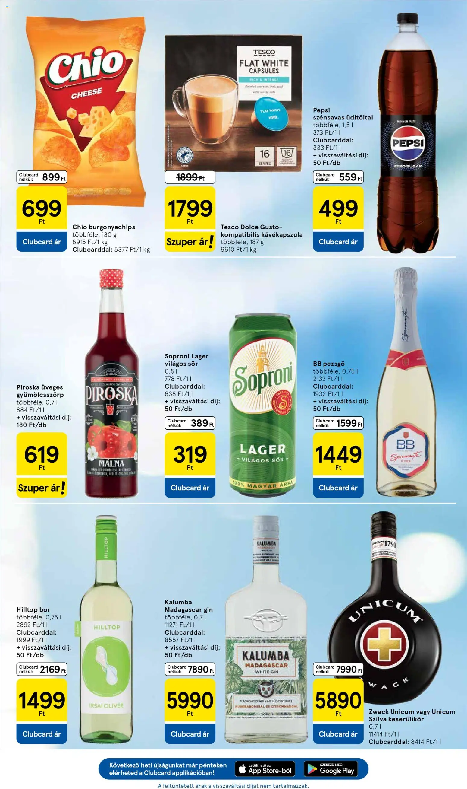 Tesco akciós ujság - amely érvényes a következő dátumtól: 08.01.2026 | Oldal: 5 | Termékek: Málna, Kávékapszula, Szilva, Sör