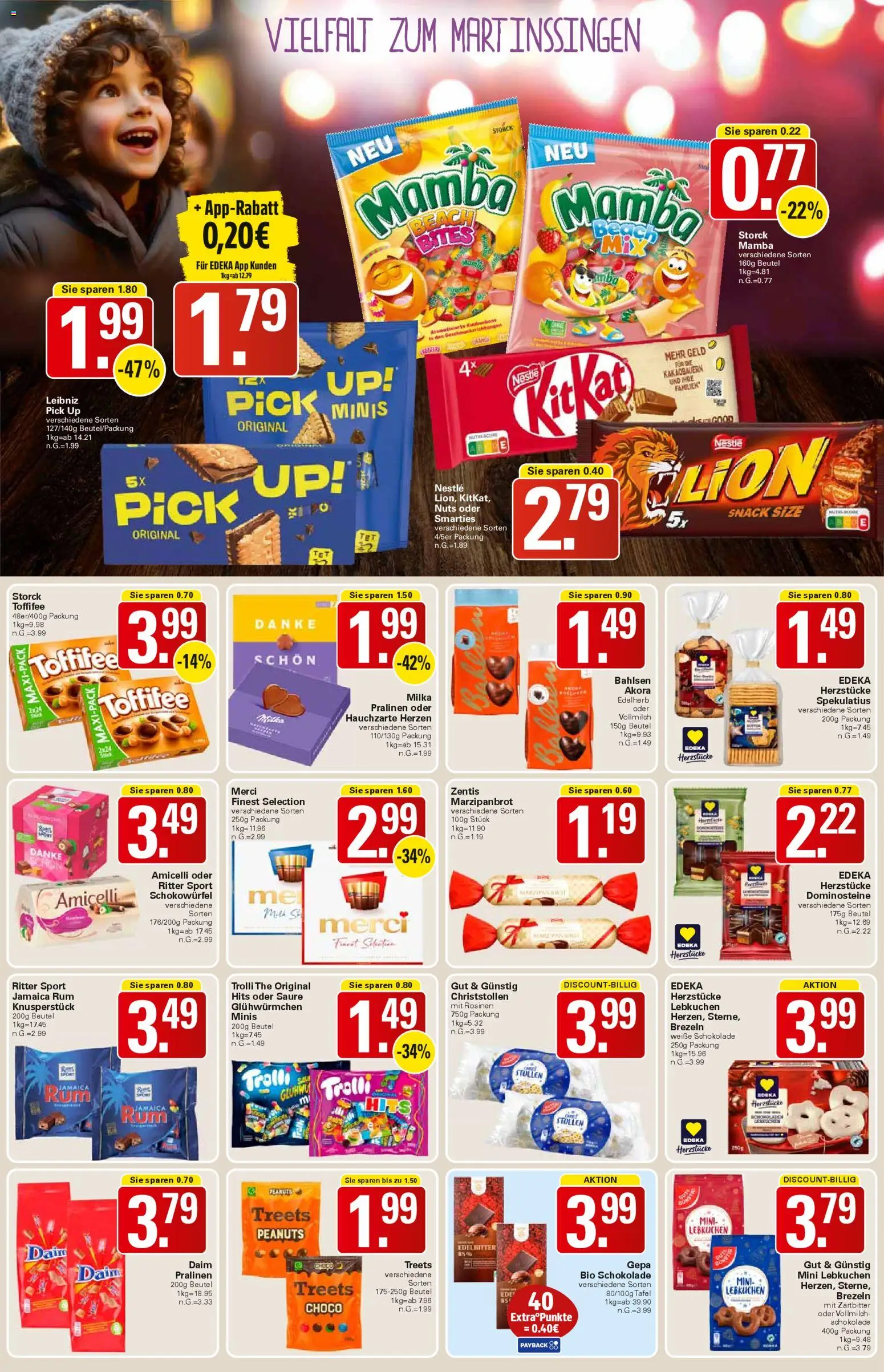 WEZ Prospekt – gültig ab 03.11.2025 | Seite: 11 | Produkte: Rum, Smarties, Milka, Toffifee