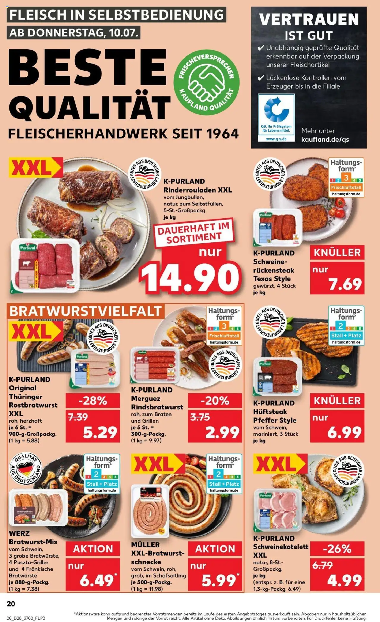 Kaufland prospekt Bentwisch	 - gültig ab dem 13.07.2025 | Seite: 35 | Produkte: Rinderrouladen, Pfeffer, Steak, Fleisch