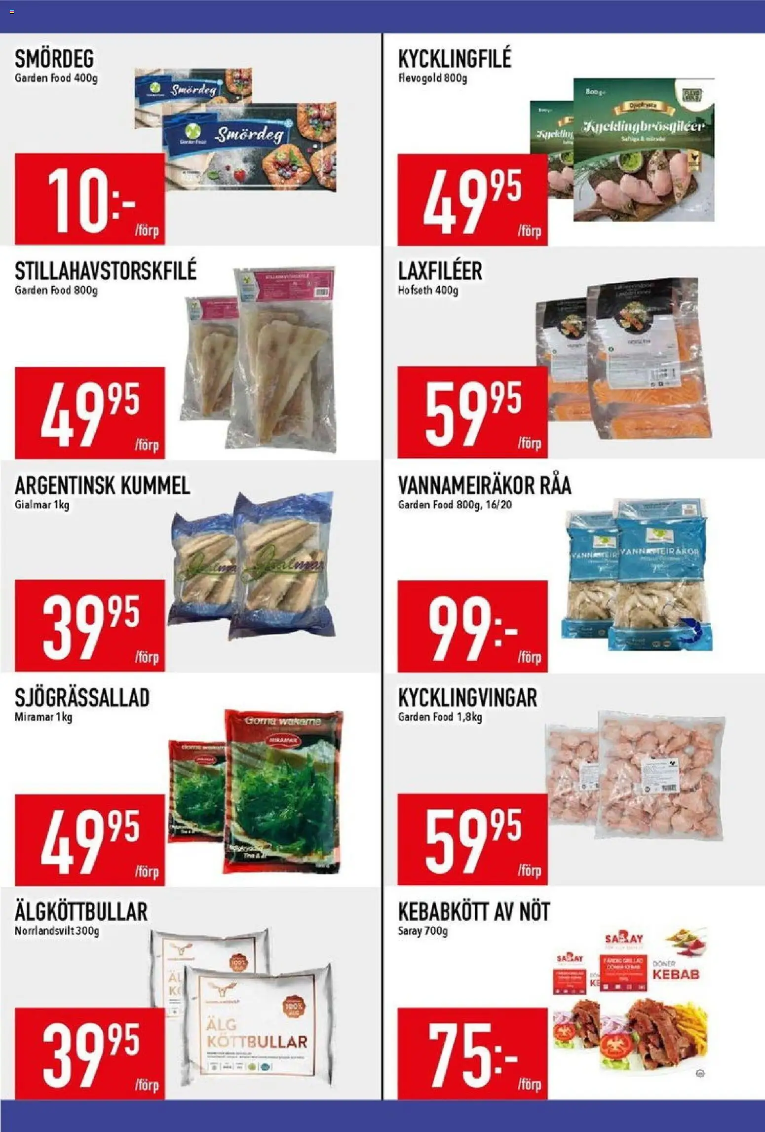 Matdax reklamblad aktuell från 24.11.2025 | Sida: 12 | Produkter: Köttbullar, Kycklingfile