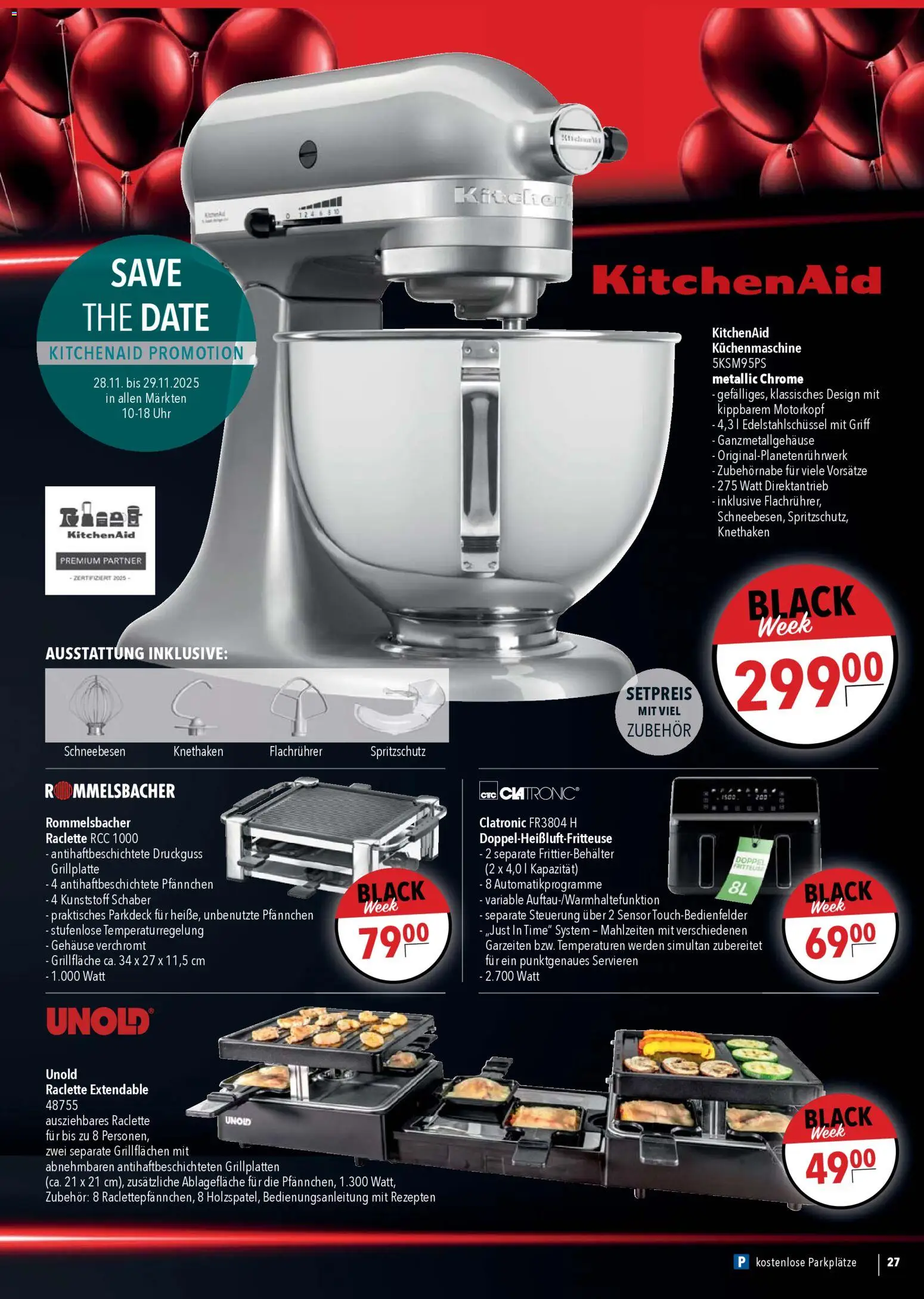 CITTI Markt - Black Friday – gültig ab 26.11.2025 | Seite: 35 | Produkte: Raclette, Uhr