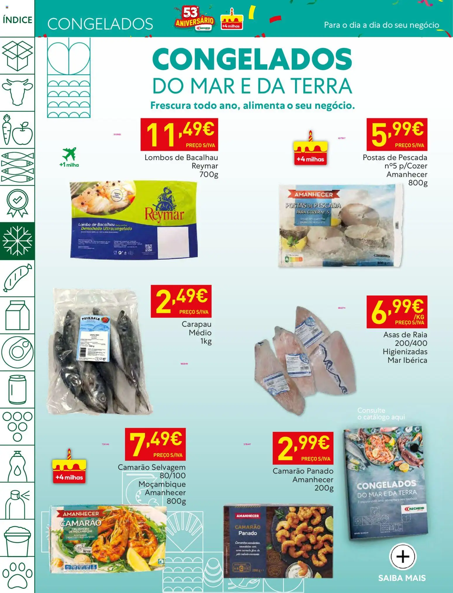 Recheio folheto │ válido de 28.10.2025 | Página: 18 | Produtos: Bacalhau, Pescada, Camarão, Lombo