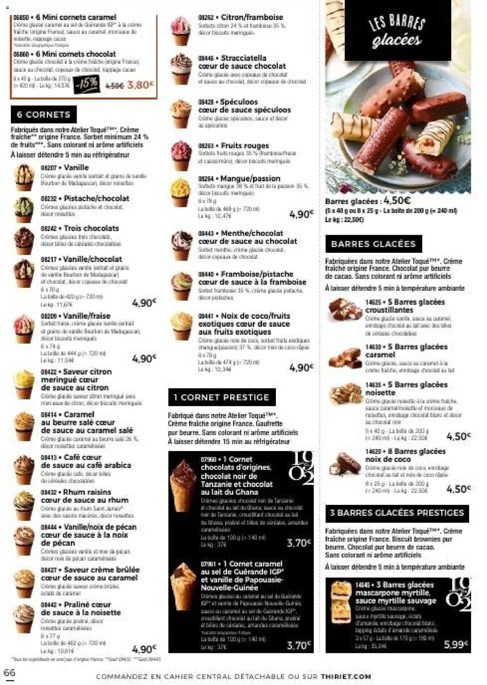 {H1} | Page: 66 | Produits: Citron, Lait, Beurre, Chocolat