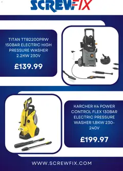 Preview of Screwfix - Catalogue valid from 24.03.2026 | Page: 3 | Products: Pressure washer