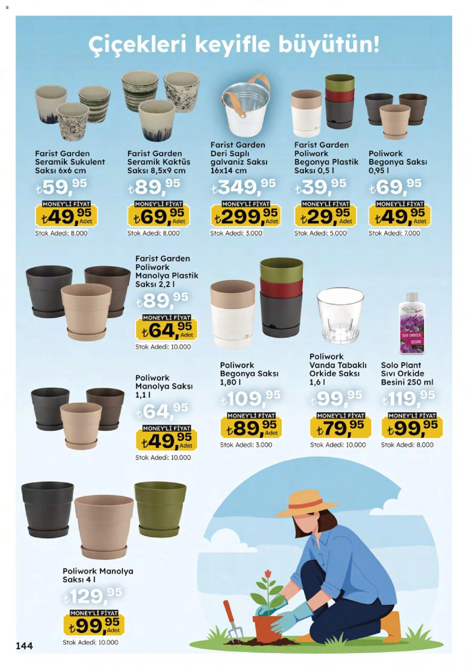 Migros Katalog - 5M Migroskop Dijital - 16.04.2026 tarihinden itibaren geçerlidir | Sayfa: 144 | Ürünler: Saksı