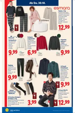 Lidl Aktionen ab 30.10.2025 gültig | Seite: 24 | Produkte: Freizeithemd, Pullover, Jeans, Langarmshirt