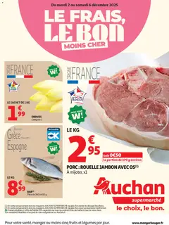 Auchan - Prévisualisation de Auchan - Le frais, le bon, moins cher valide à partir de 02.12.2025
