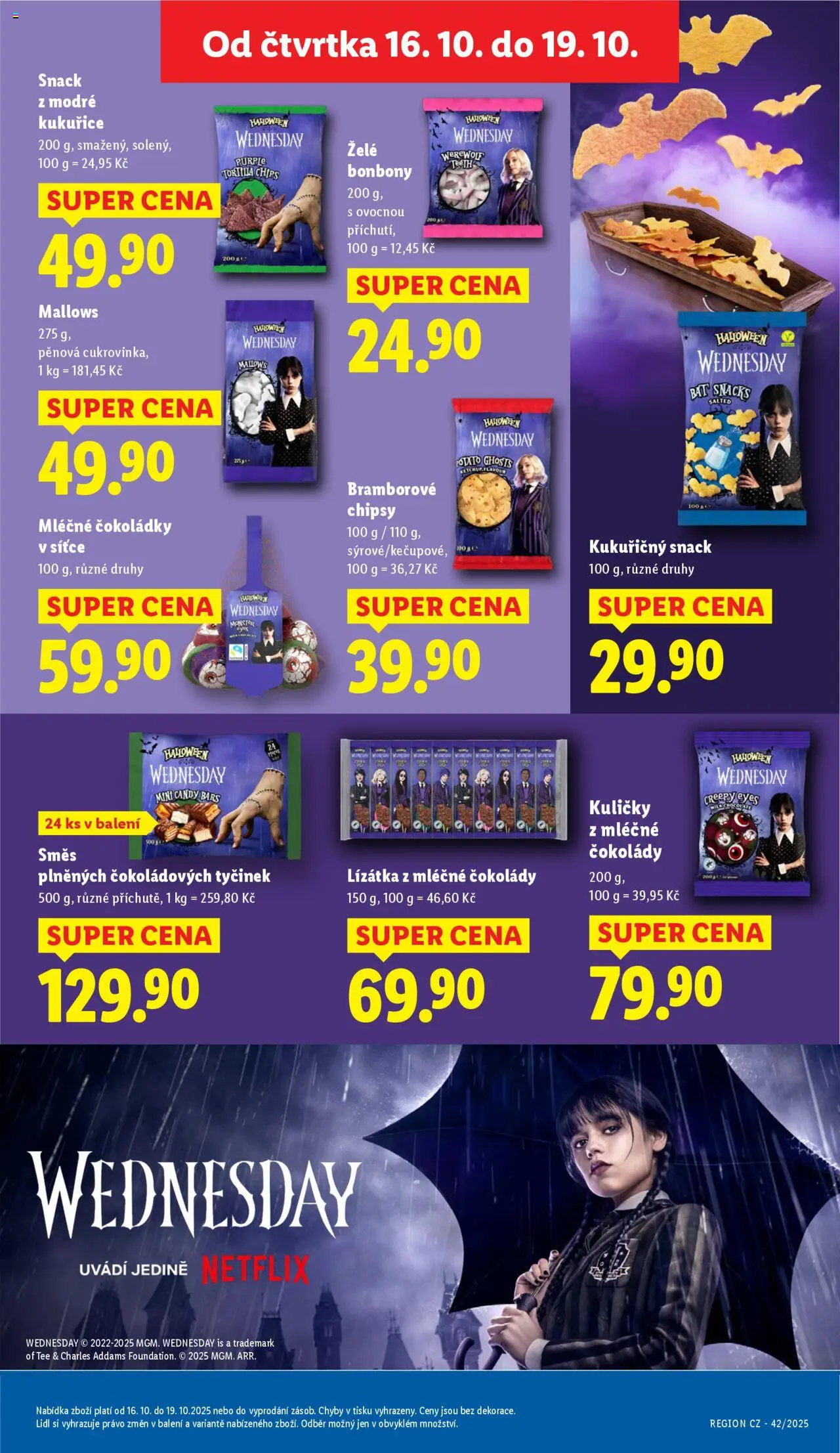 Lidl leták od 16.10.2025 | Strana: 29 | Produkty: Monster, Marshmallows, Želé bonbóny, Milk chocolate