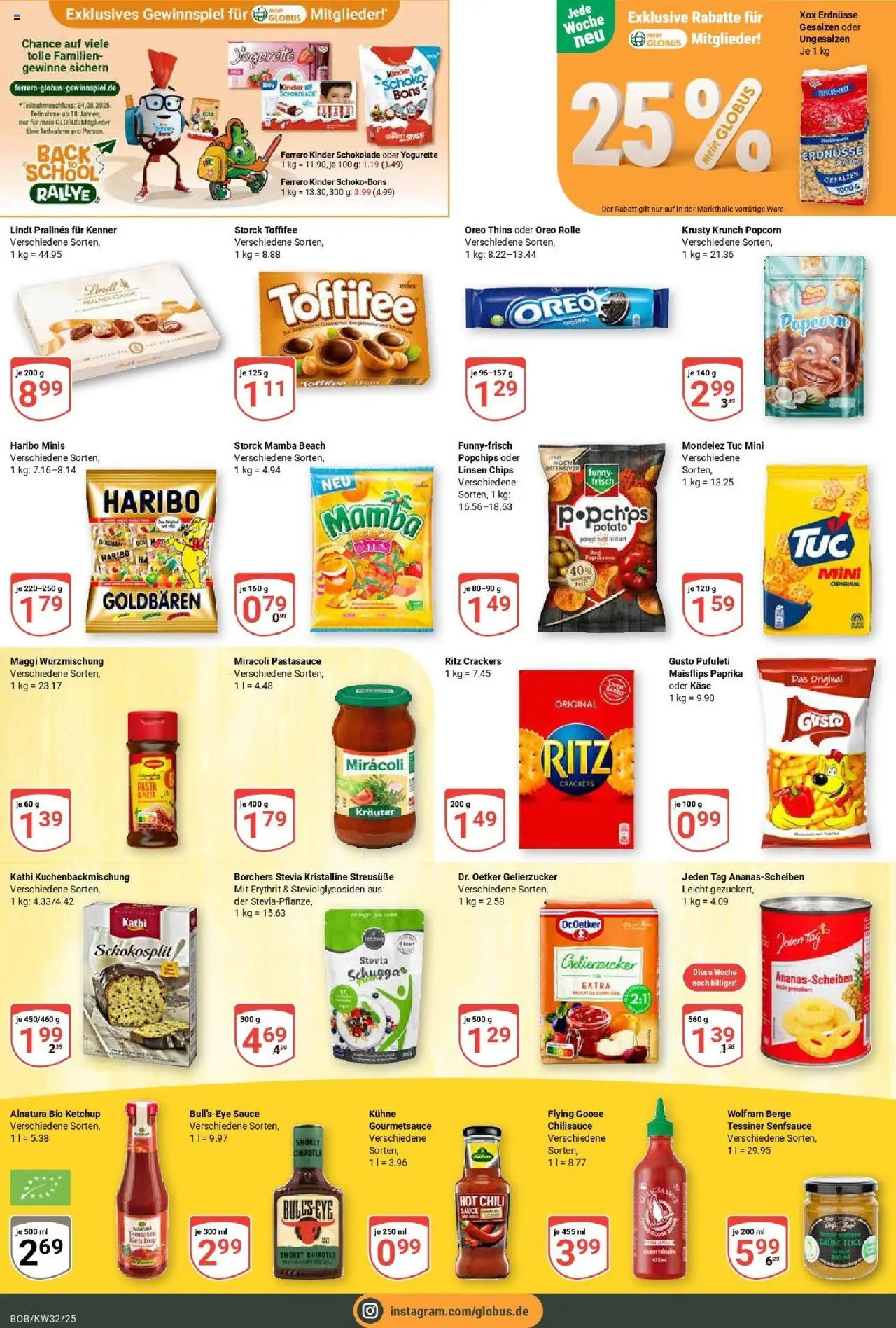Globus prospekt Bobenheim-Roxheim	 - gültig ab dem 03.08.2025 | Seite: 10 | Produkte: Maggi, Haribo, Chili, Toffifee
