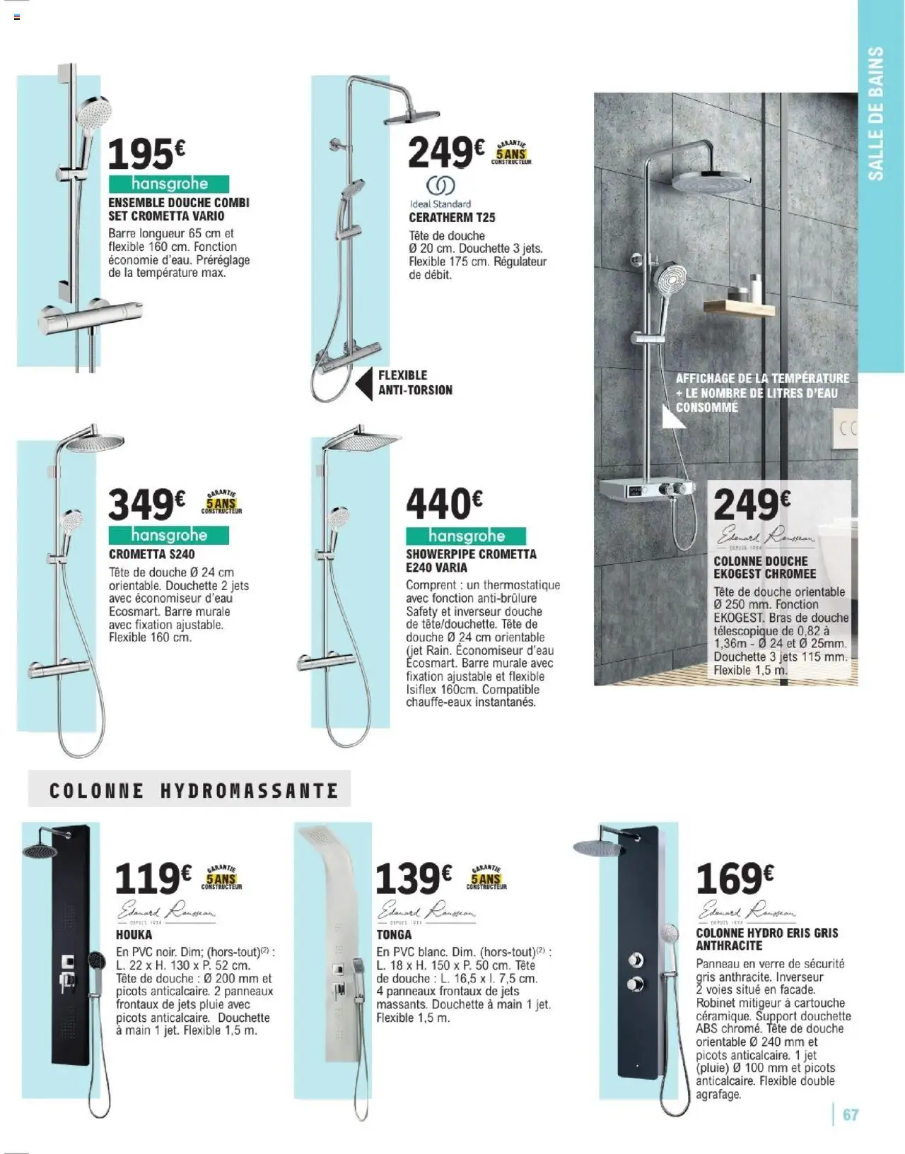  | Page: 67 | Produits: Robinet, Douche, Cartouche