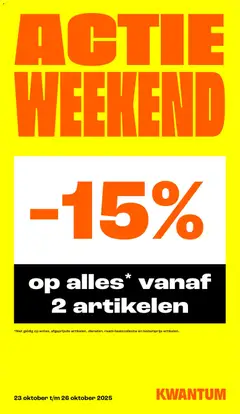 Kwantum - Folder weekend - Voorbeeld van een folder van Kwantum, geldig van 23.10.2025
