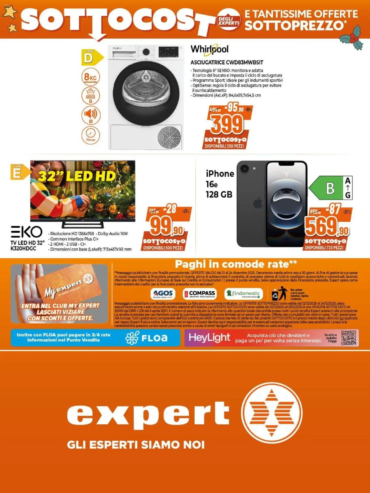 Volantino Expert del 12.12.2025 | Pagina: 31 | Prodotti: Iphone, TV, Audio, USB