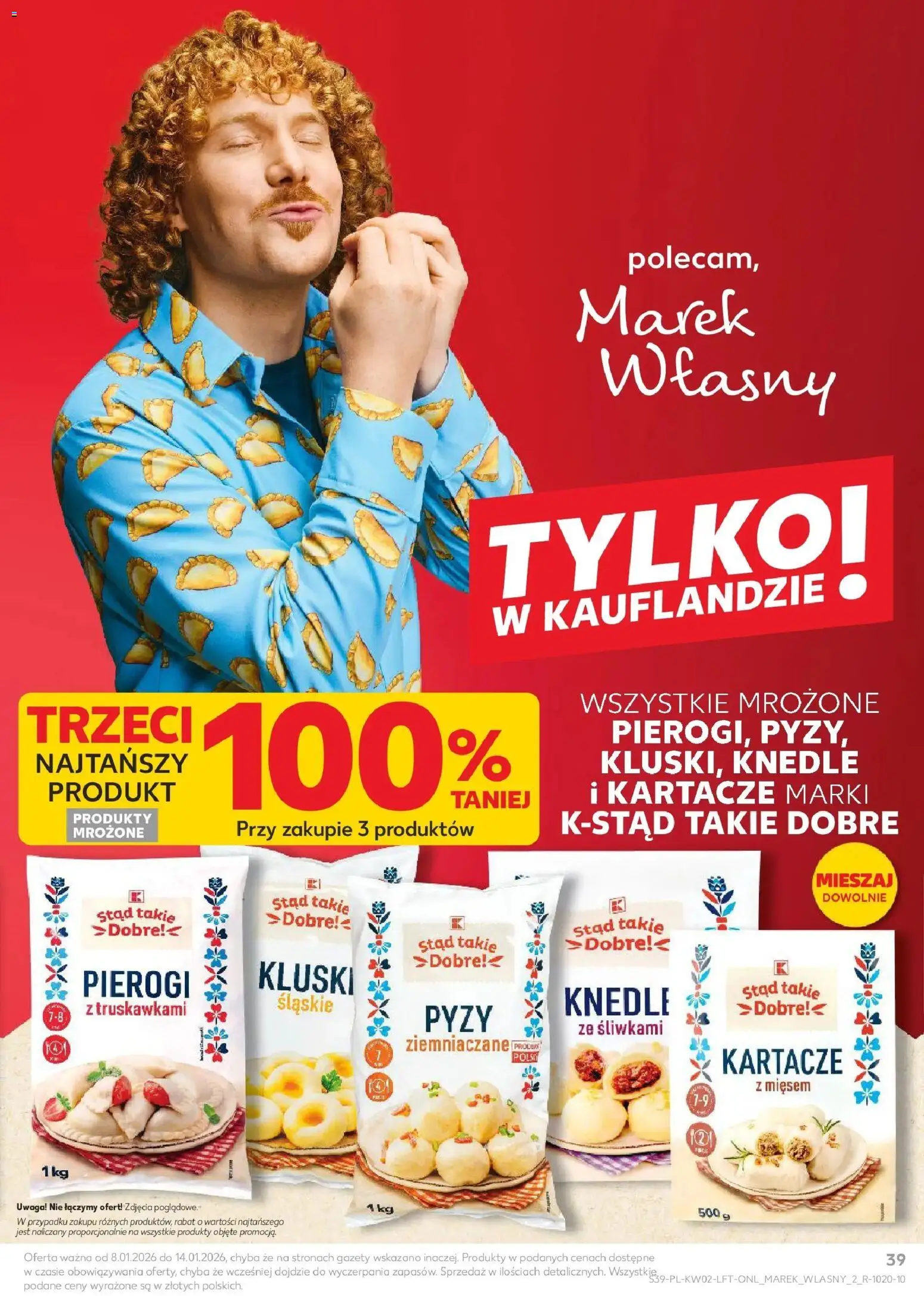 Kaufland gazetka od 08.01.2026 | Strona: 39 | Produkty: Pierogi, Knedle