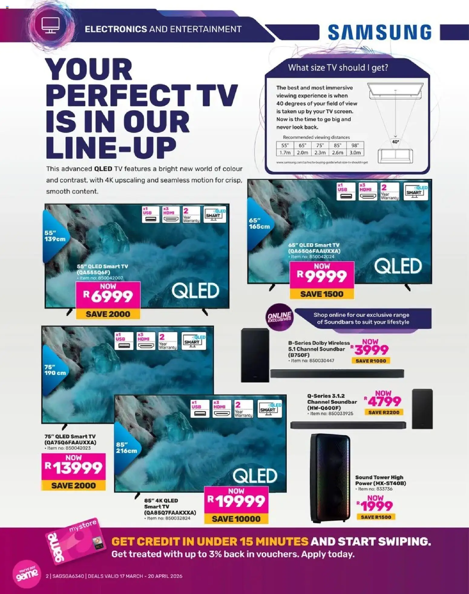 Game Catalogue valid from 17.03.2026 | Page: 2 | Products: Tv, Game, Suit