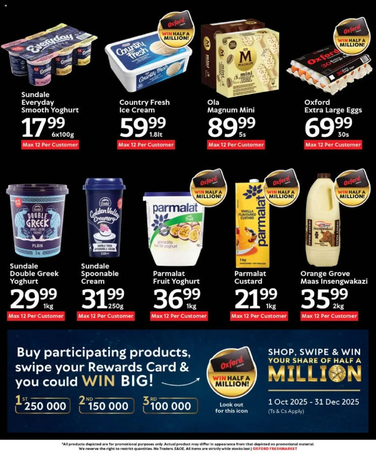 New Oxford Freshmarket catalogue – valid from 12.11.2025 | Page: 14 | Products: Custard, Jersey, Eggs, Ice cream