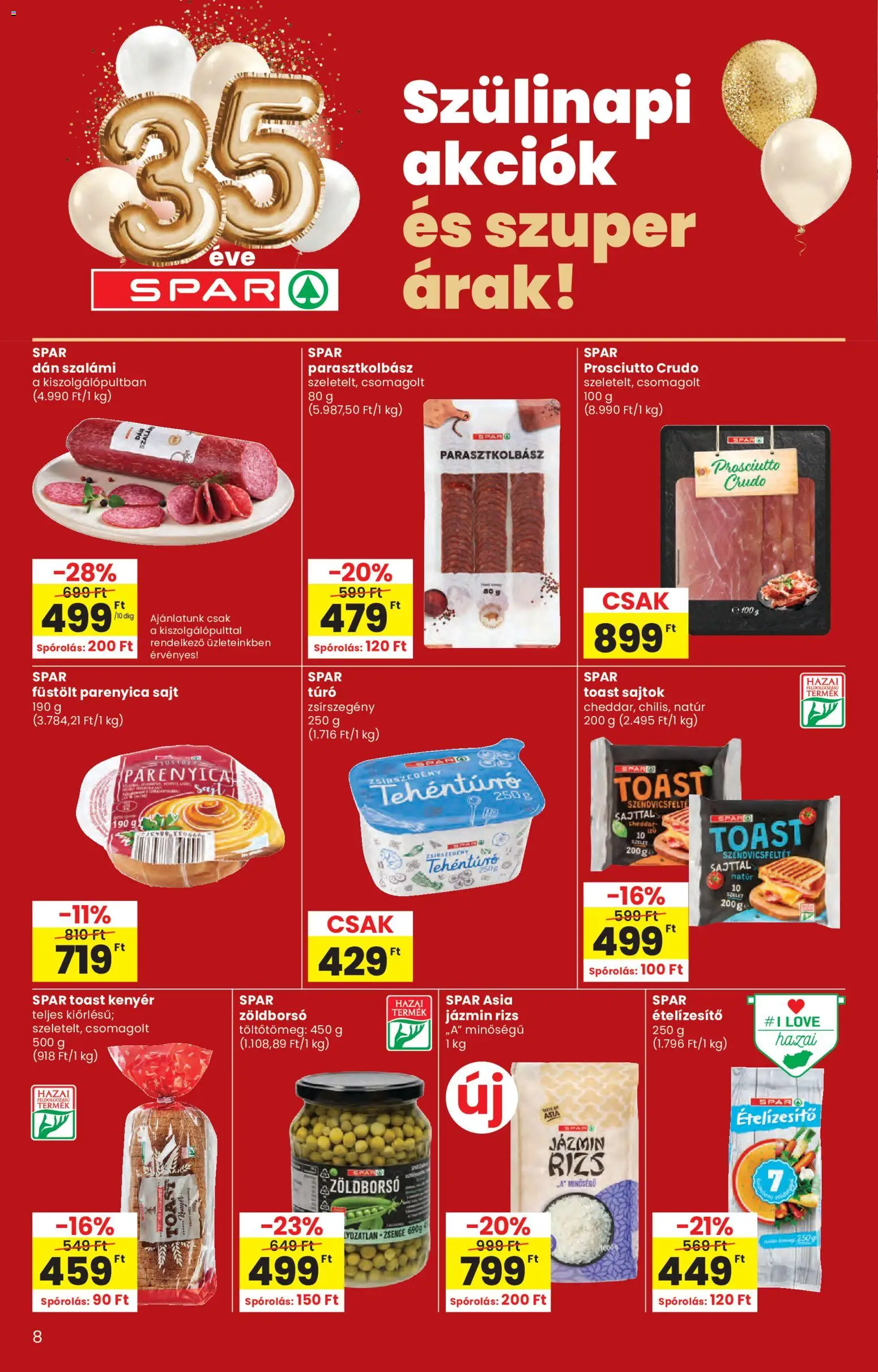Spar akciós ujság - amely érvényes a következő dátumtól: 21.01.2026 | Oldal: 8