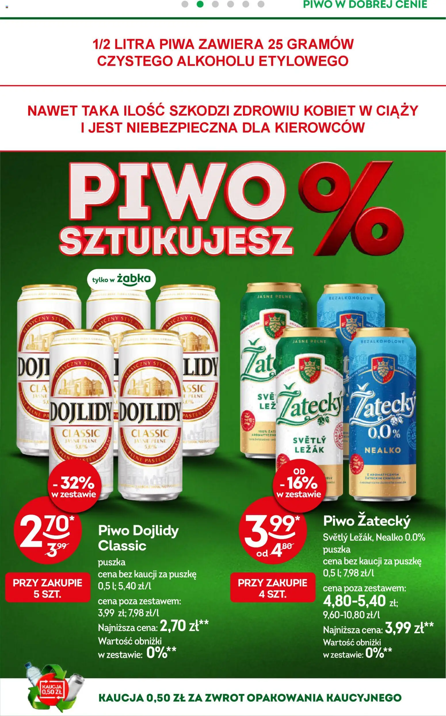 Żabka gazetka od 22.04.2026 | Strona: 45 | Produkty: Leżak, Piwo