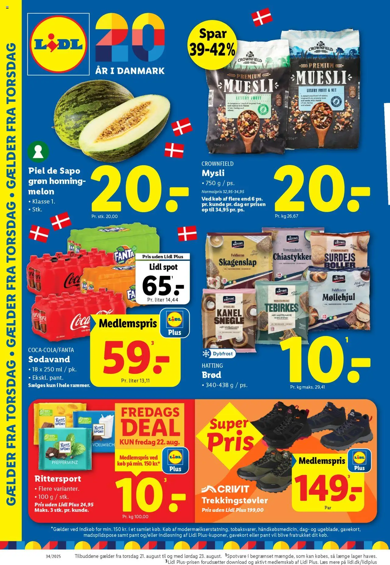 Lidl Tilbudsavis gyldig fra 17.08.2025 | Side: 22 | Produkter: Kanel, Tebirkes, Honning, Søm