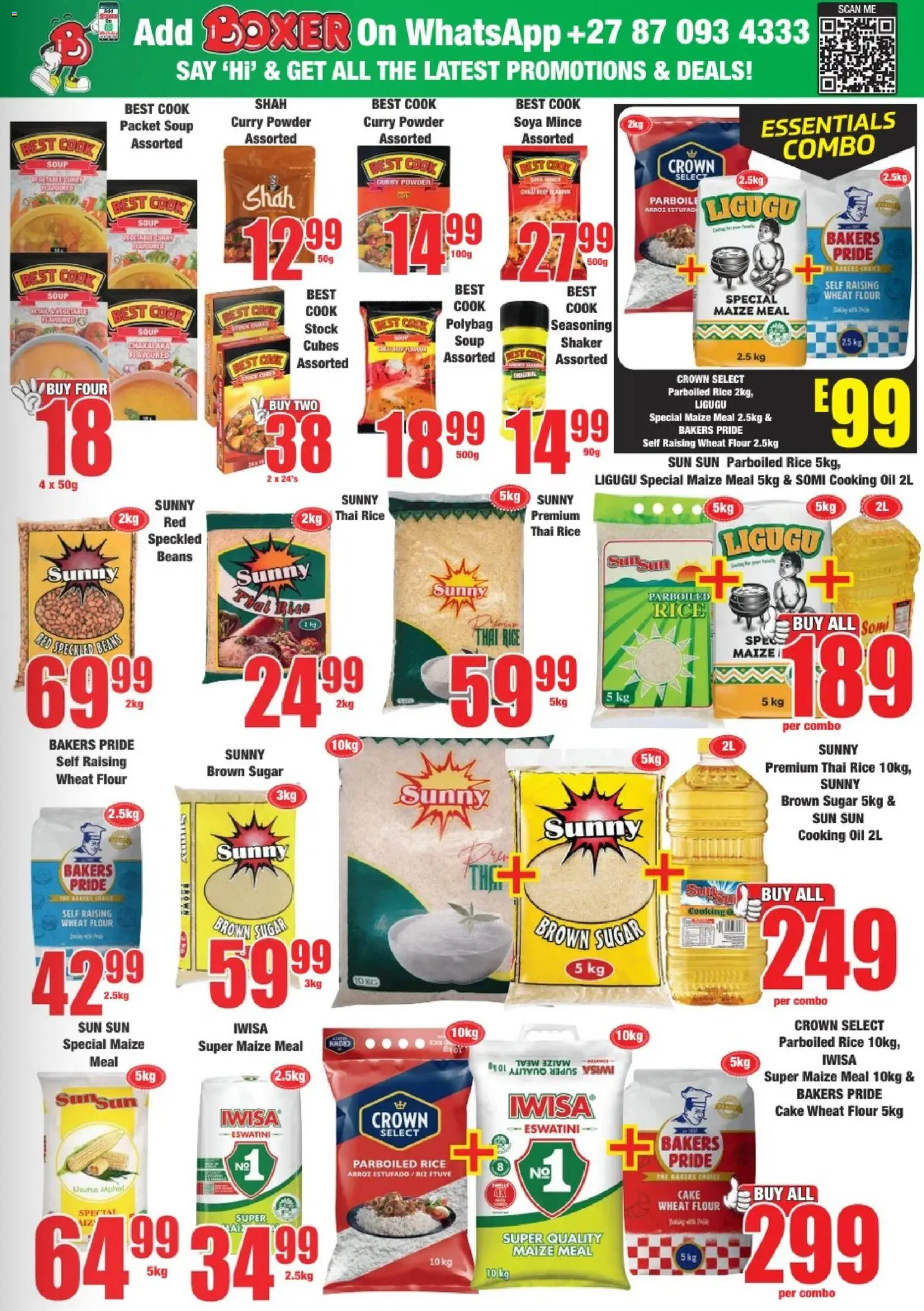 New Boxer catalogue – valid from 07.04.2026 | Page: 7 | Products: Beans, Oil, Rice, Soya mince