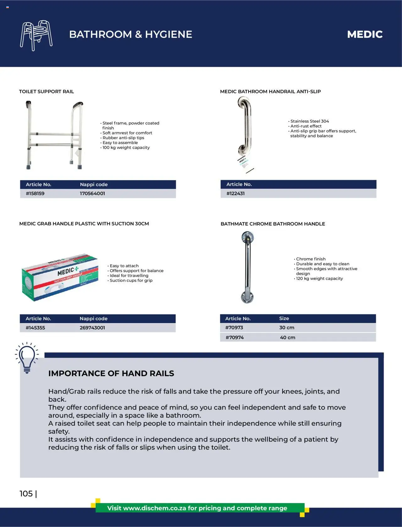 Dis-Chem - HomeCare Catalogue │ valid from 01.01.2025 | Page: 108 | Products: Toilet, Powder, Toilet seat