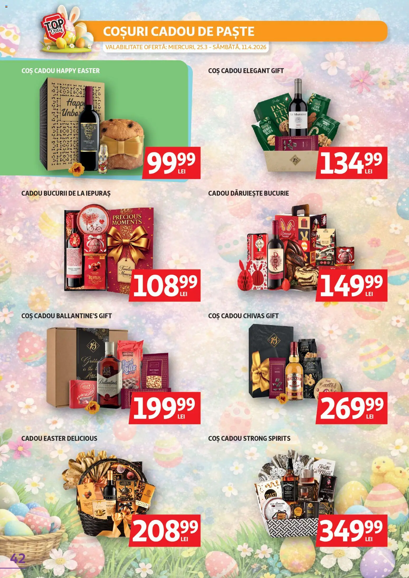 Noul catalog Auchan – valabil de la 25.03.2026 | Pagină: 42 | Produse: Coș, Paste