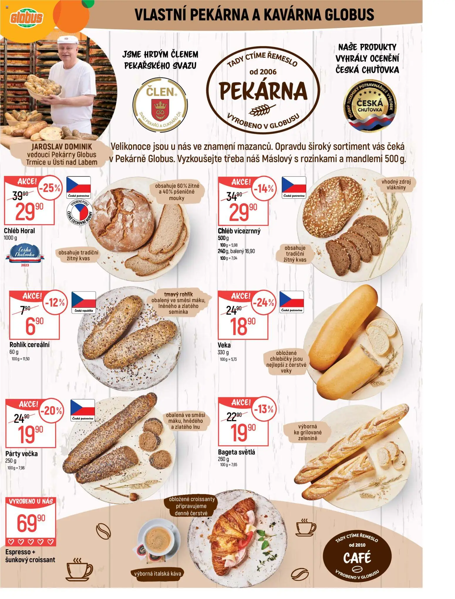 Globus leták - Trmice od 01.04.2026 | Strana: 5 | Produkty: Veka, Globus, Chléb, Pekárna