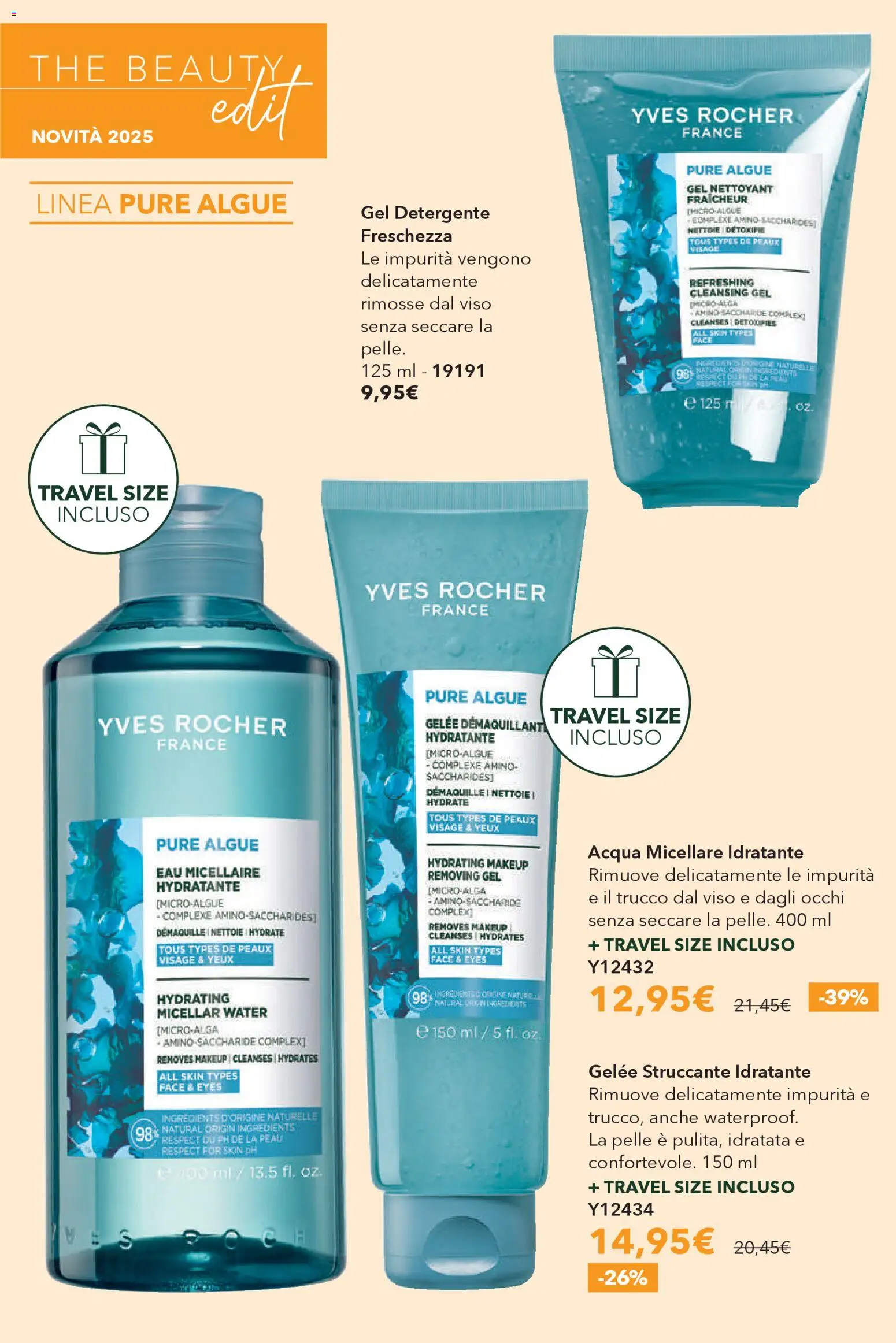Volantino Yves Rocher del 16.12.2025 | Pagina: 22 | Prodotti: Acqua micellare, Detergente, The, Trucco