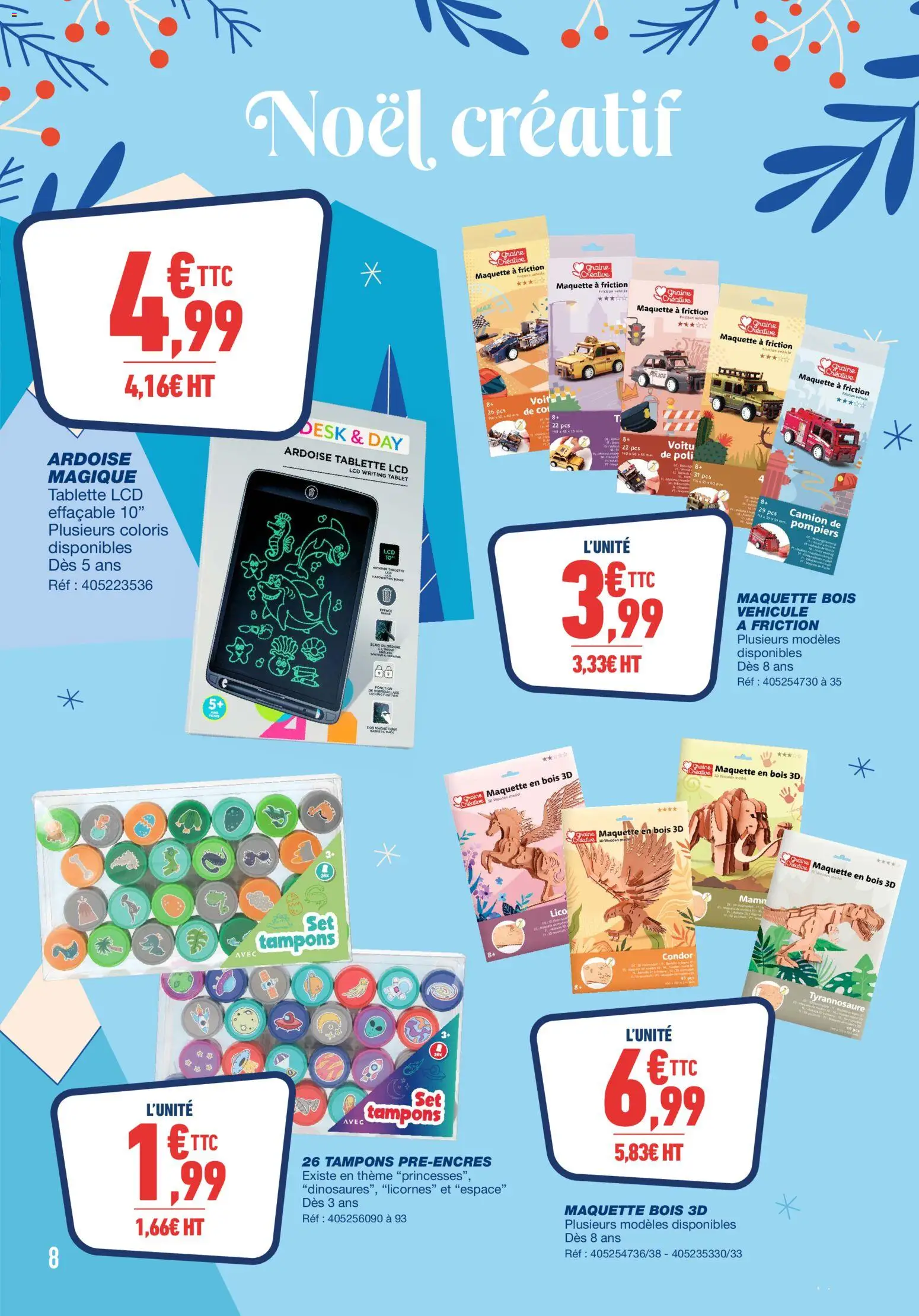 {H1} | Page: 8 | Produits: Tablette, Tampons