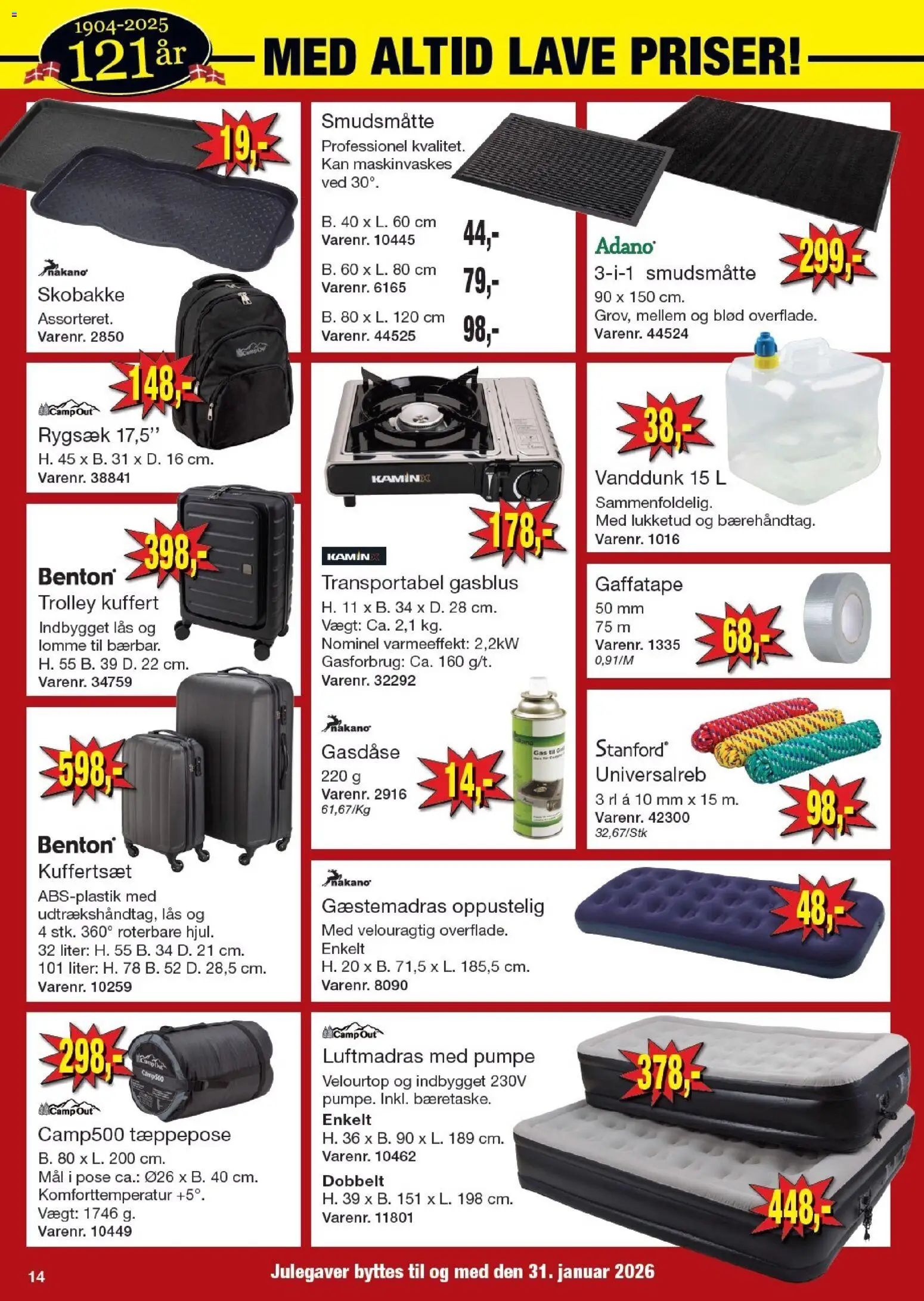 Harald Nyborg tilbudsavis – gyldig fra 11.12.2025 | Side: 16 | Produkter: Rygsæk, Kuffert