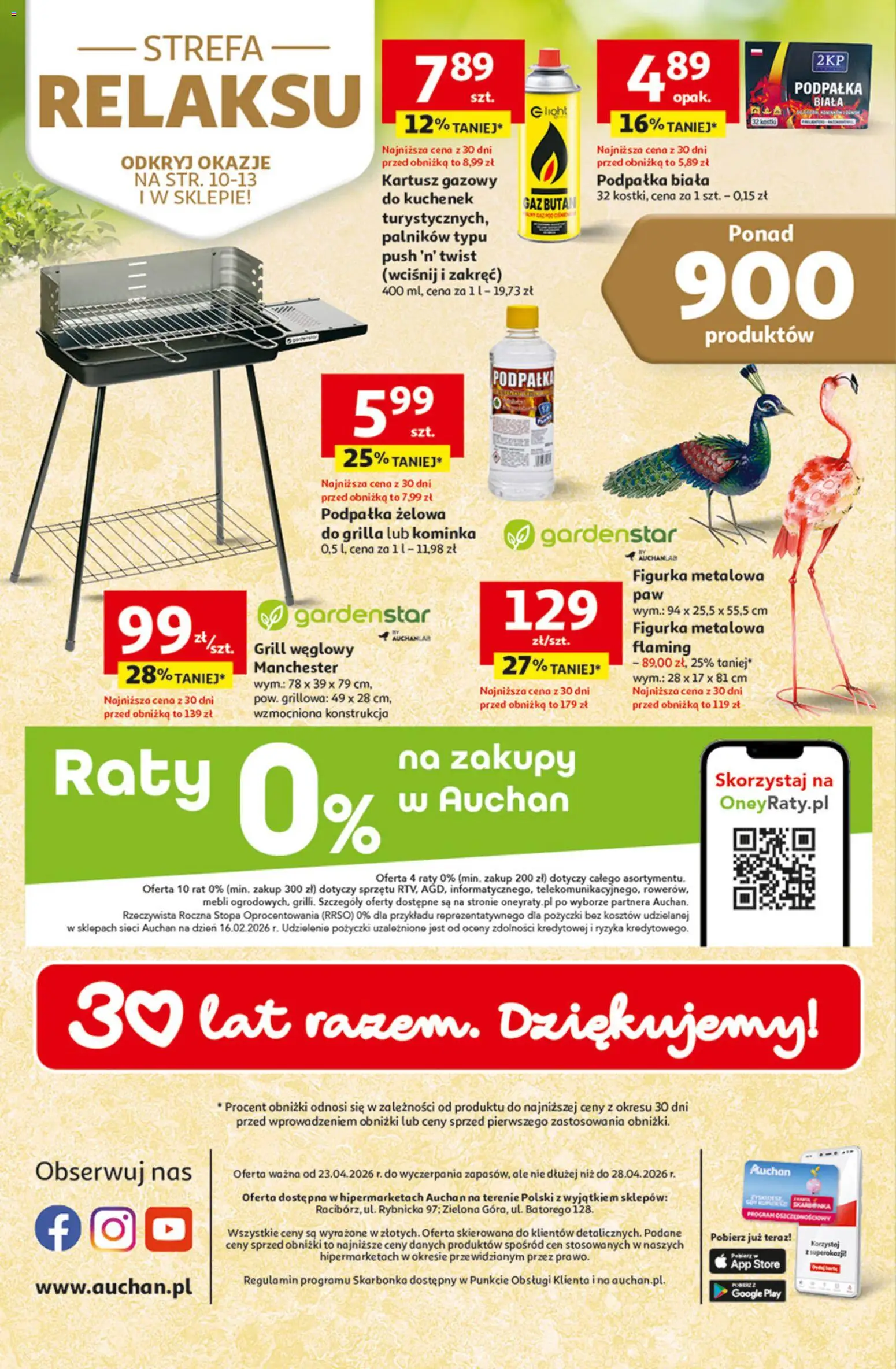 Auchan gazetka - 30 Lat Hipermarket od 23.04.2026 | Strona: 53 | Produkty: Grill