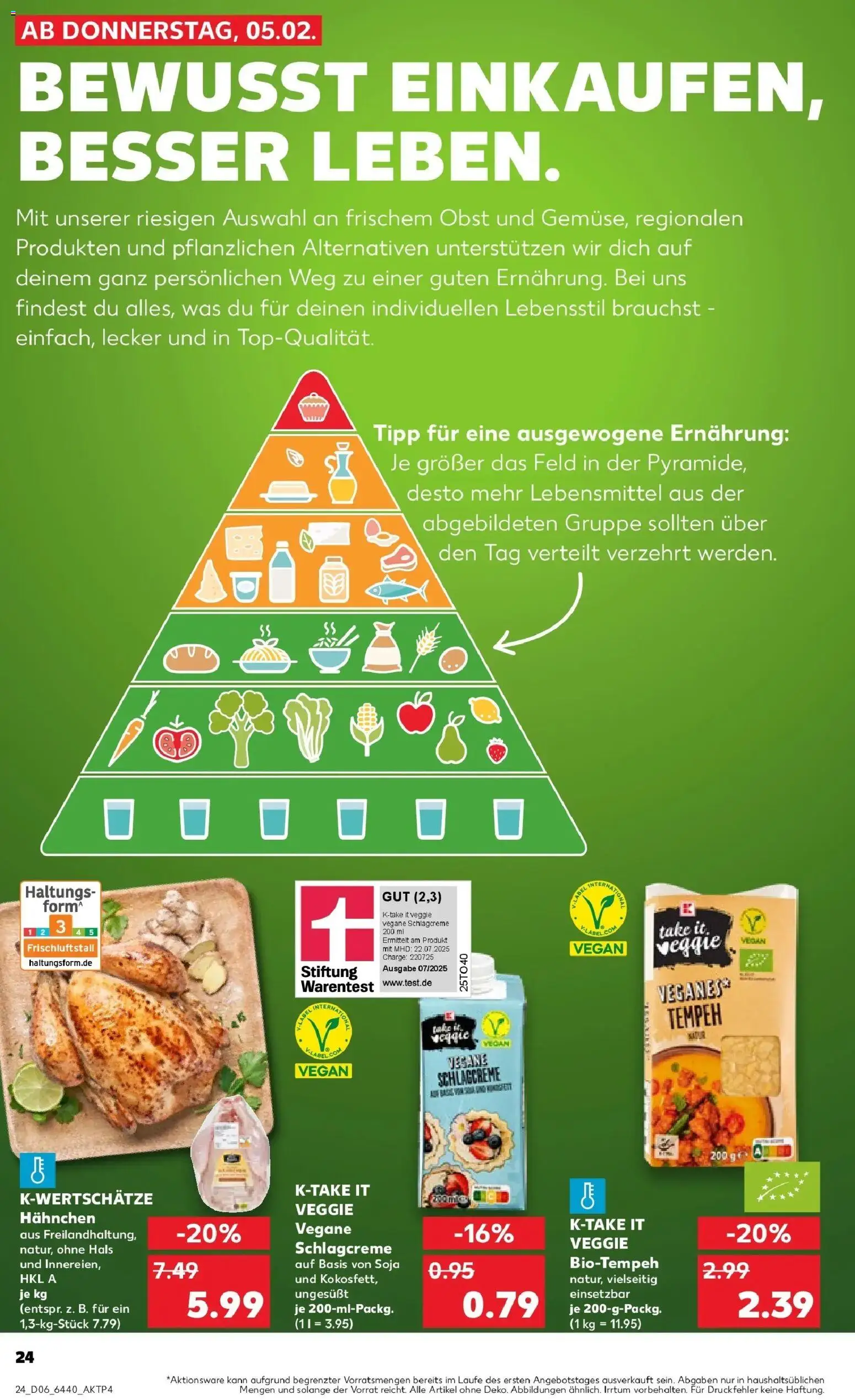 Kaufland prospekt Ettlingen	 – gültig ab 09.02.2026 | Seite: 24 | Produkte: Hahnchen, Obst