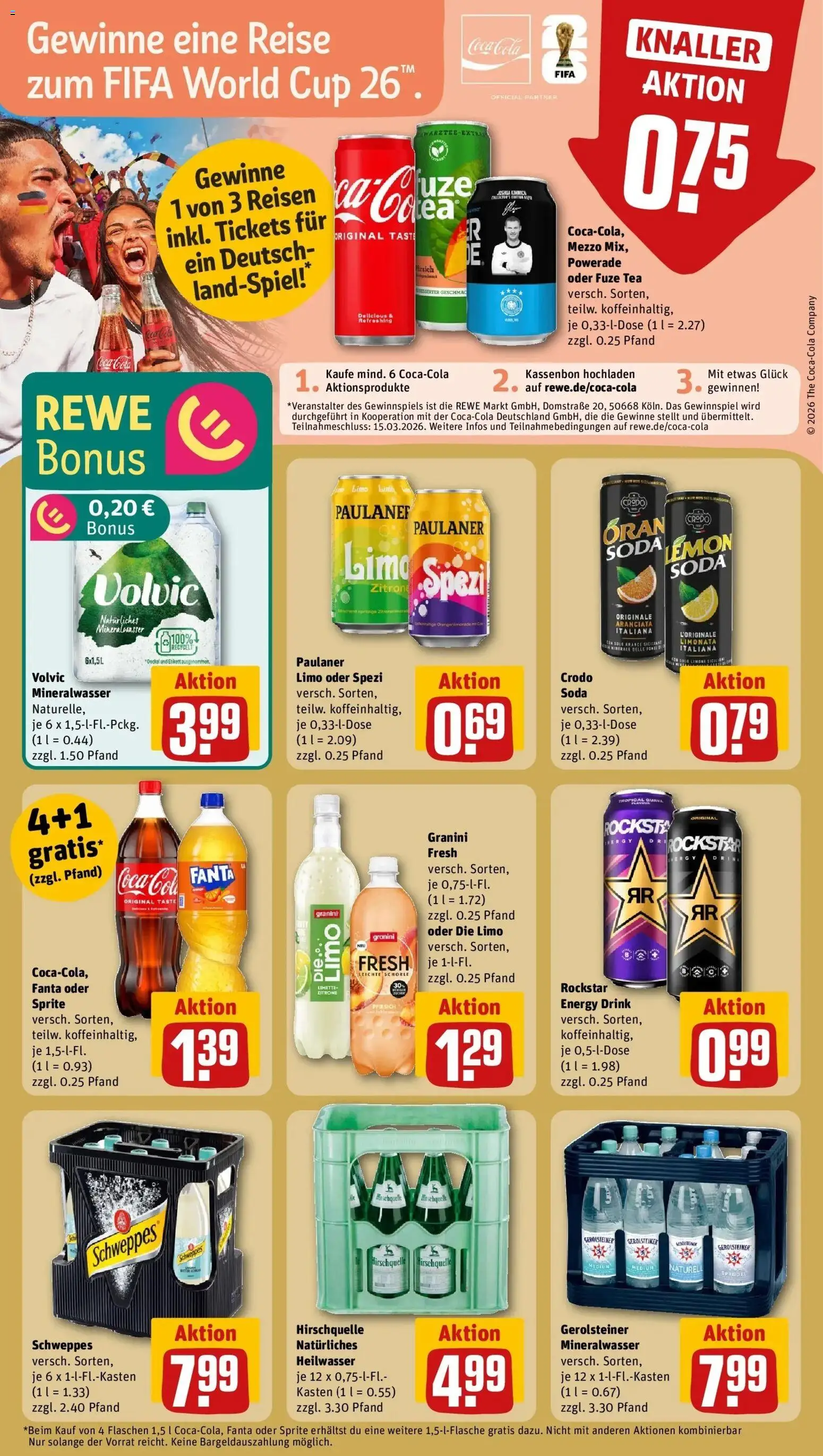 Rewe prospekt Untermeitingen	 – gültig ab 22.02.2026 | Seite: 20 | Produkte: Fanta, Sprite, Schweppes, Volvic